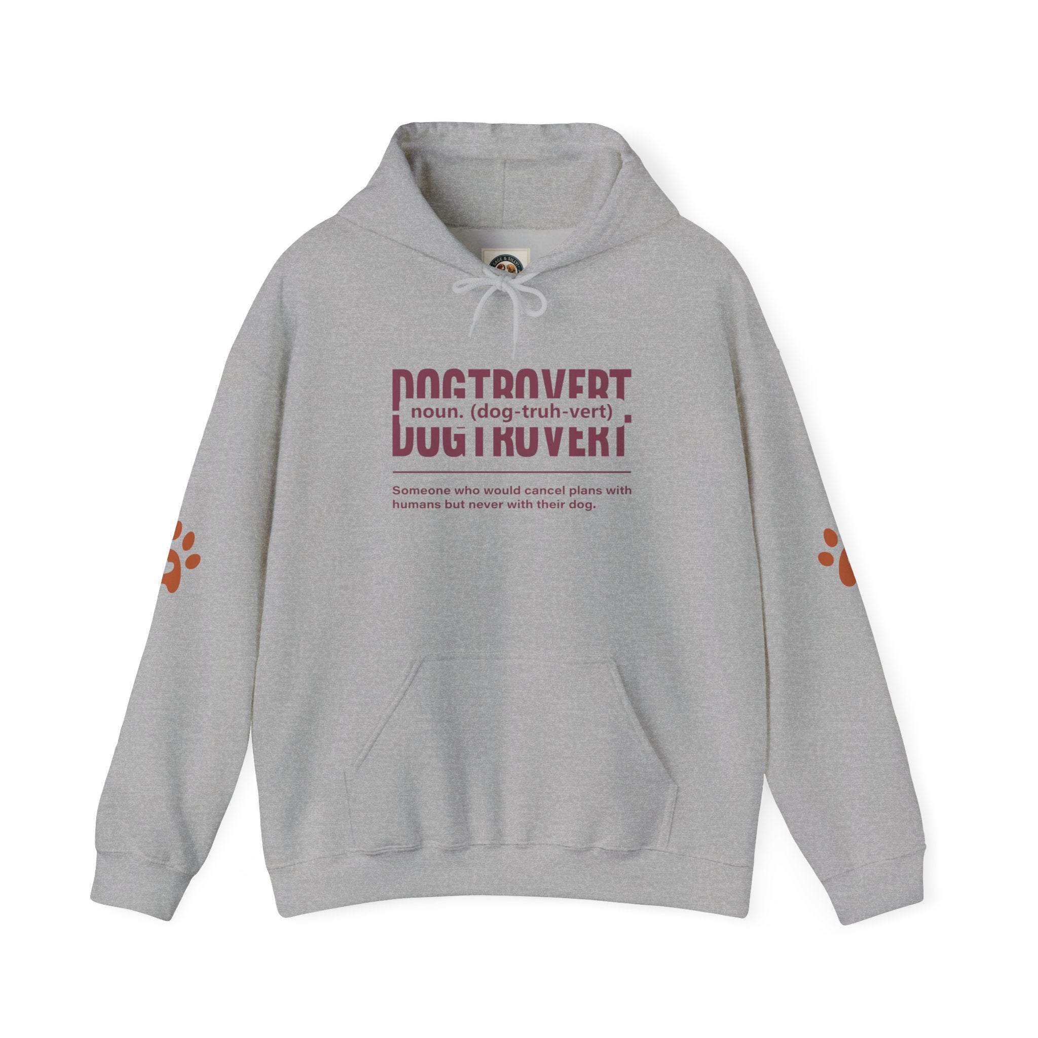 Dogtrovert Definition Hoodie – Funny Dog Lover Graphic Pullover
