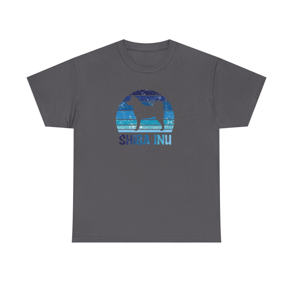 Shiba Inu Retro Sunset T-Shirt – Unisex Dog Lover Graphic Tee