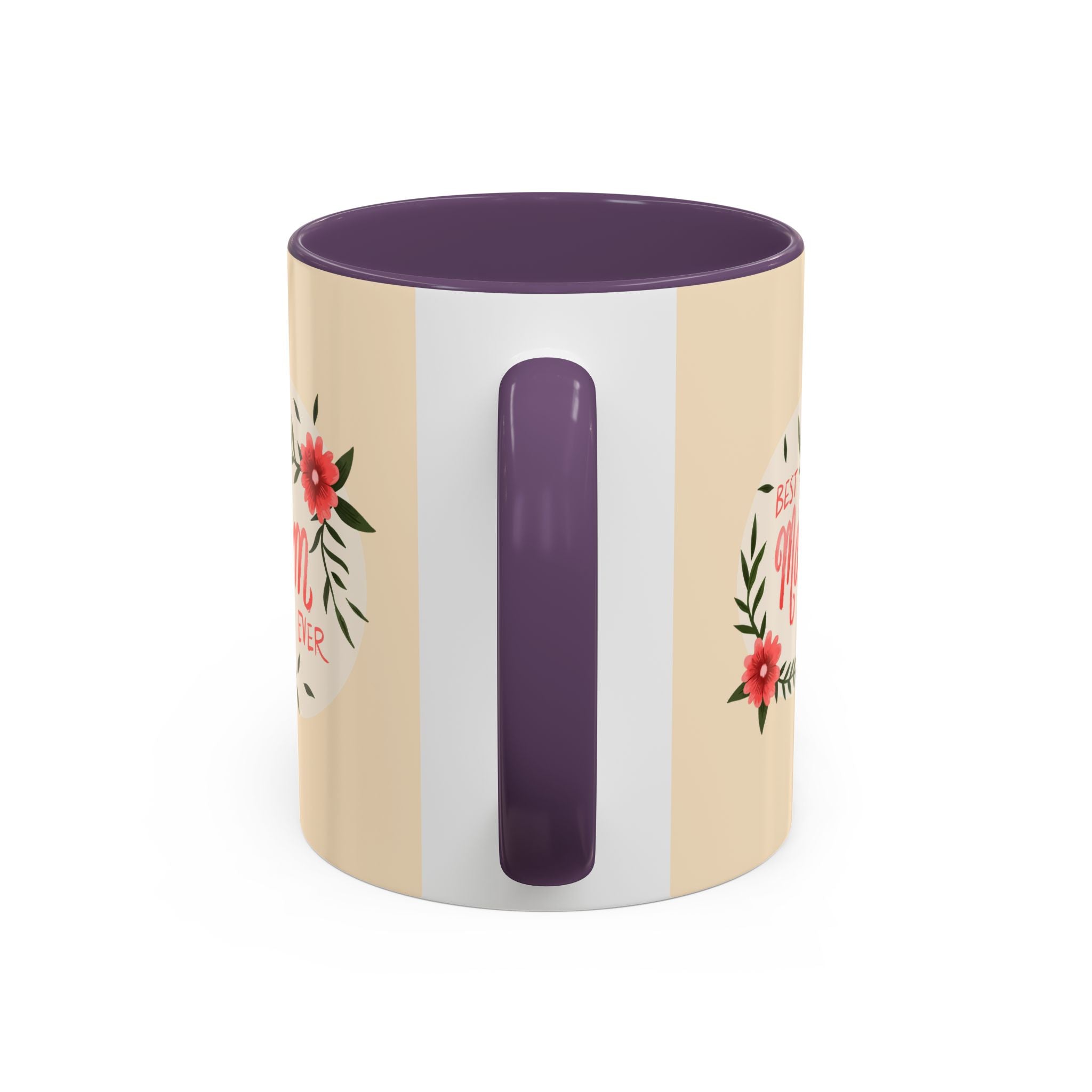 Best Mom Ever Coffee Mug — Cute Dachshund with Tulips