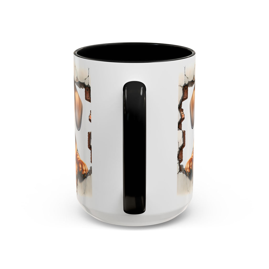 Dachshund Peek-A-Boo Accent Coffee Mug — Cute Puppy Dog Gift (11/15oz)