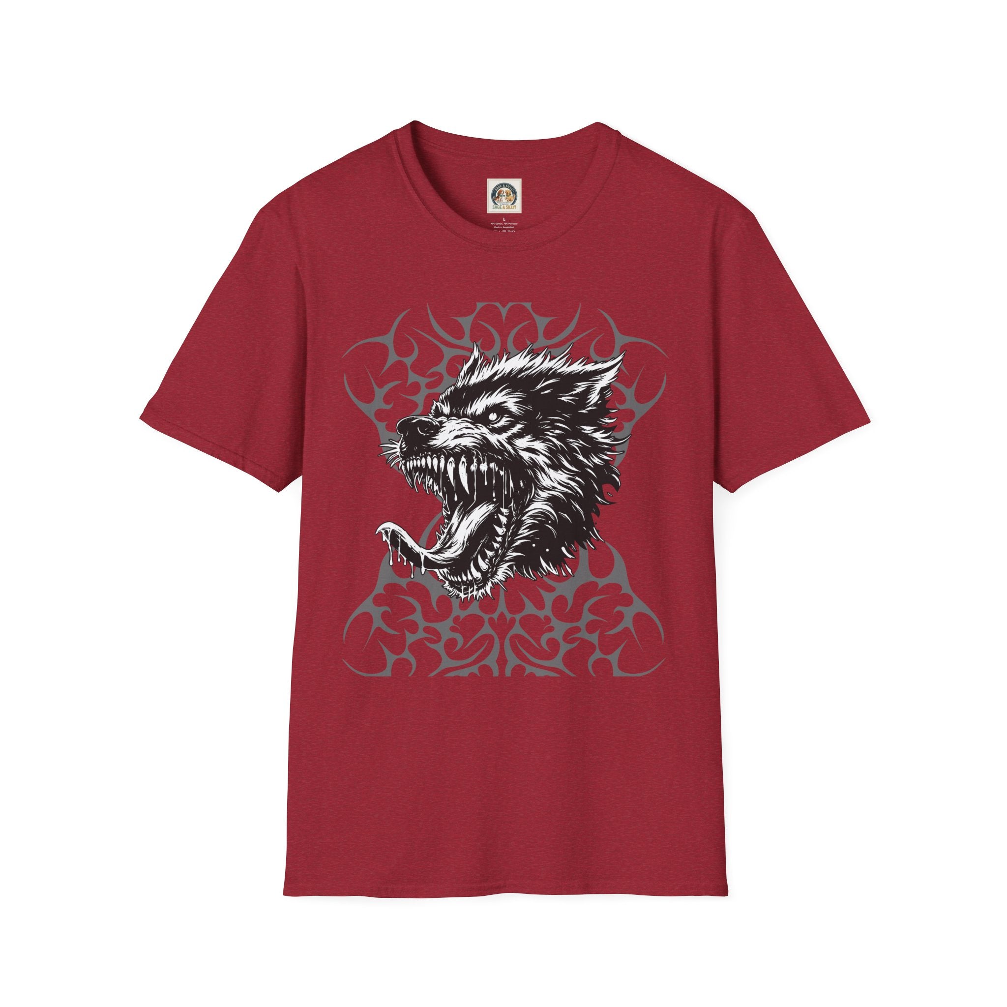 Angry Wolf Graphic T-Shirt — "This Is My Friendly Side"