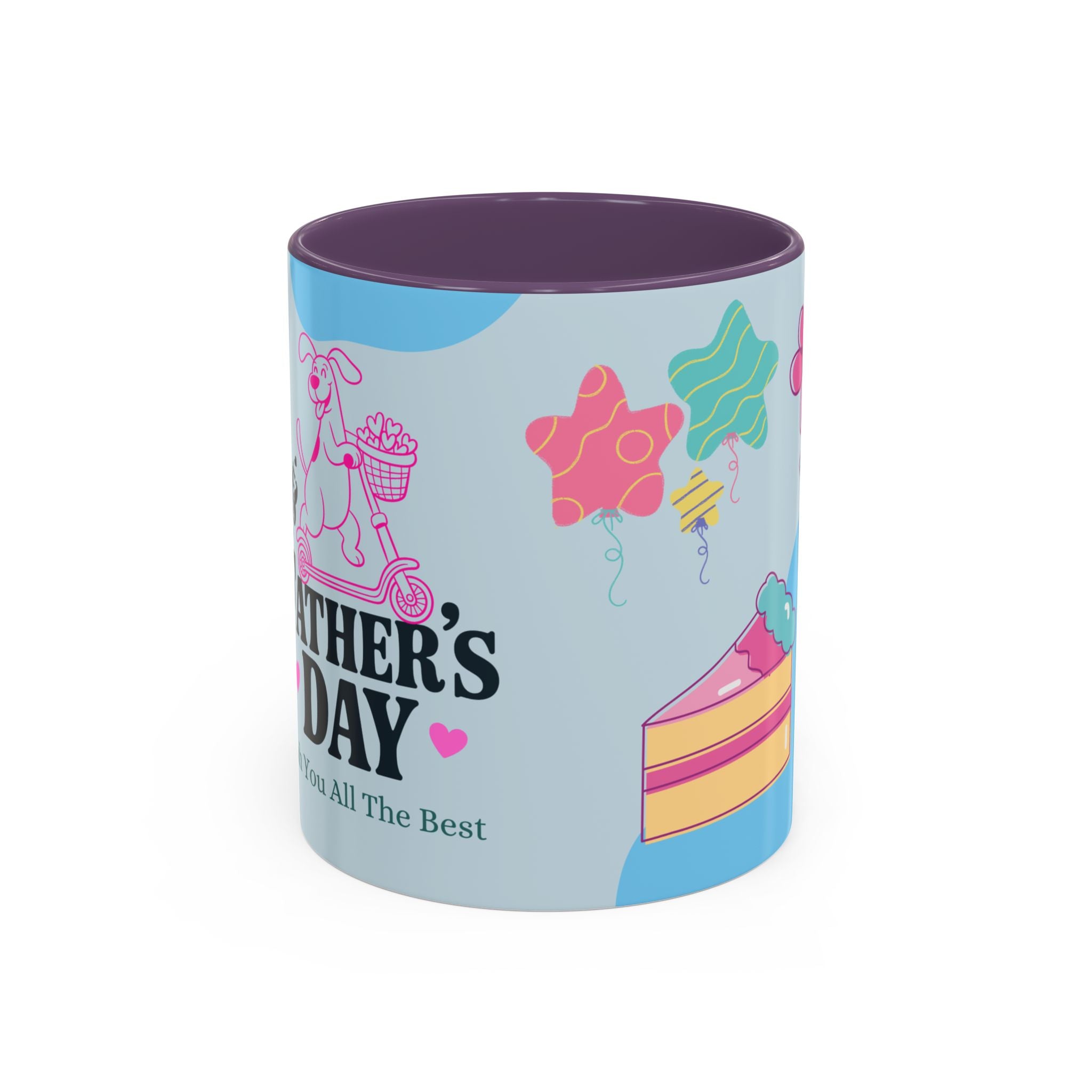Father's Day Coffee Mug – Cute Dog on Scooter Design (11/15oz)