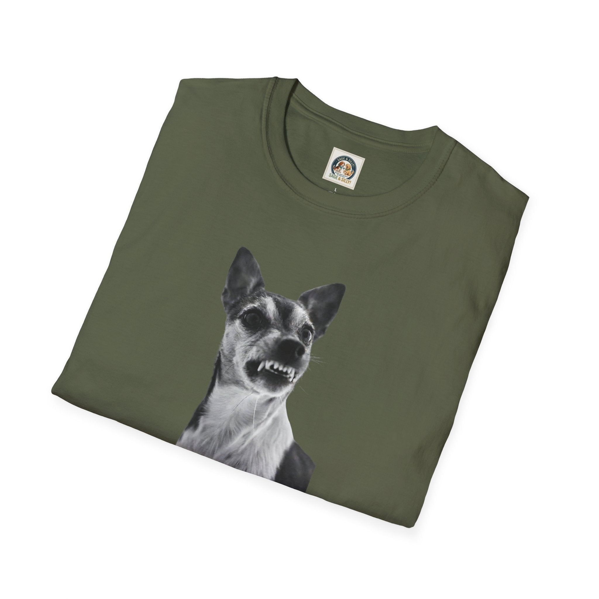 Angry Dog Graphic T-Shirt — "And?"