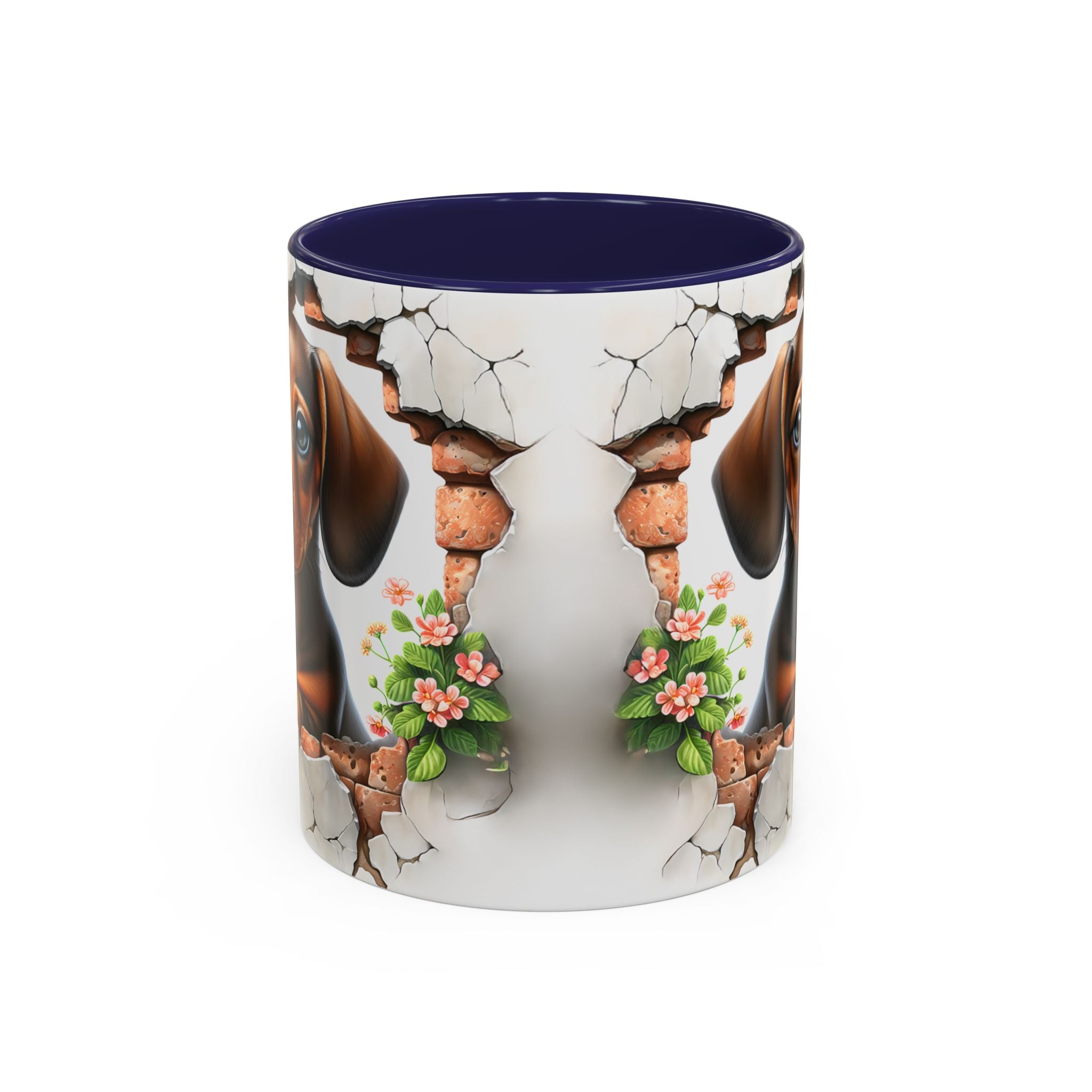 Dachshund Peek-A-Boo Coffee Mug — Cute Puppy Dog Gift