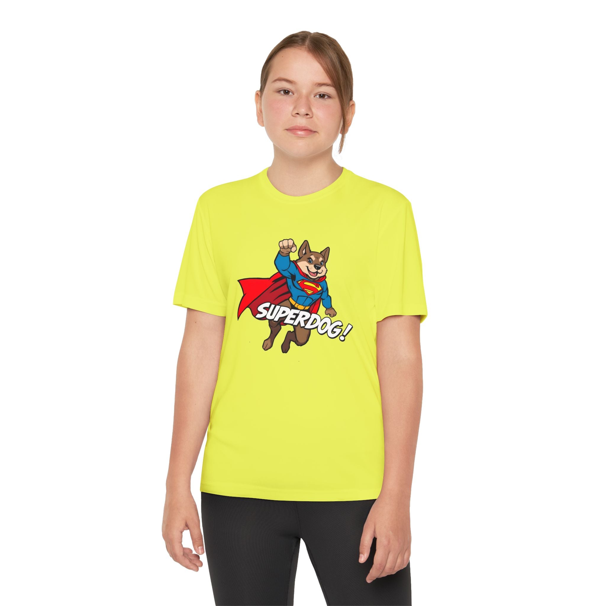 Kids Superdog T-Shirt — Youth Superhero Dog Tee ("SUPERDOG!")