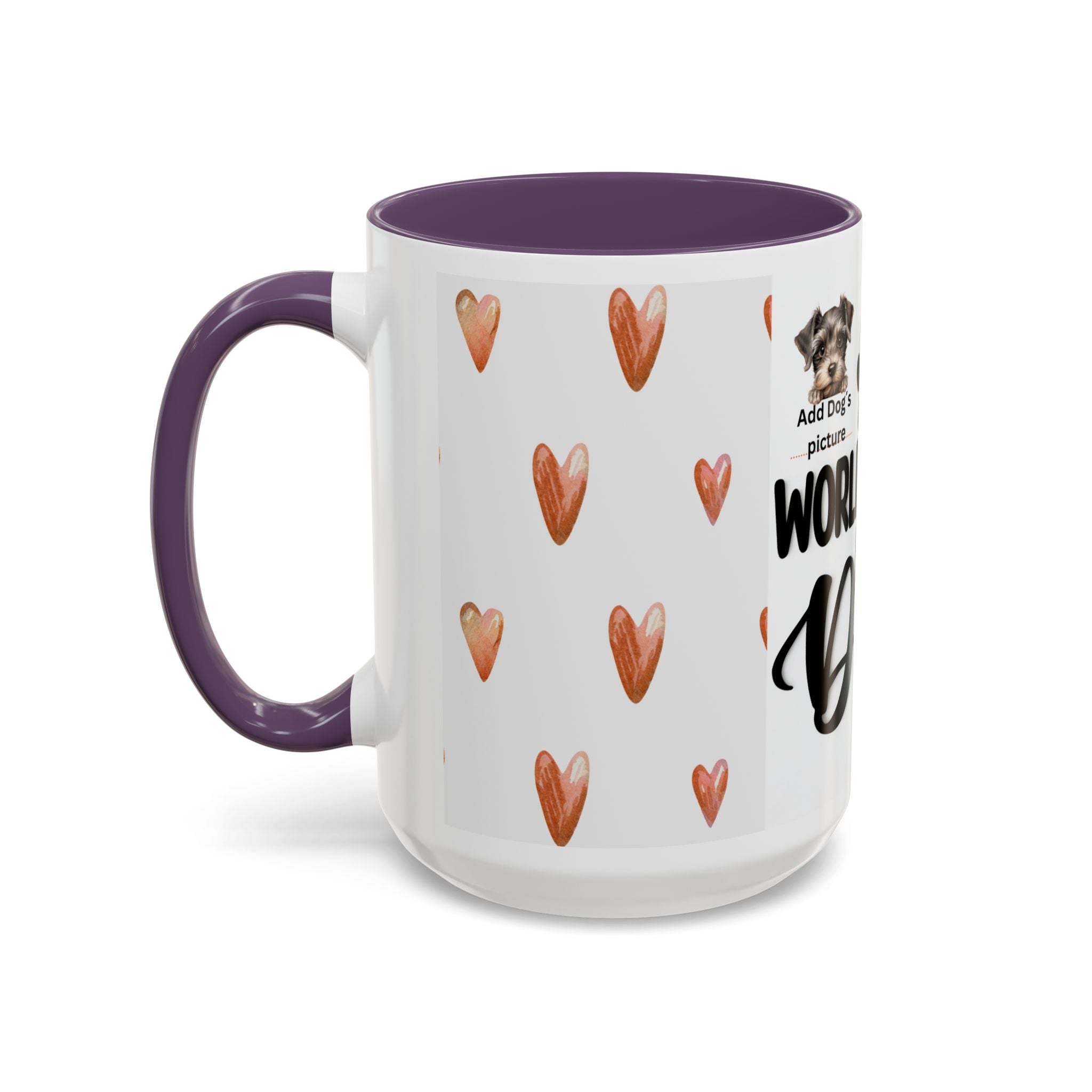 Personalised "World's Best Dog Dad" Coffee Mug — Custom Pet & Owner Photo
