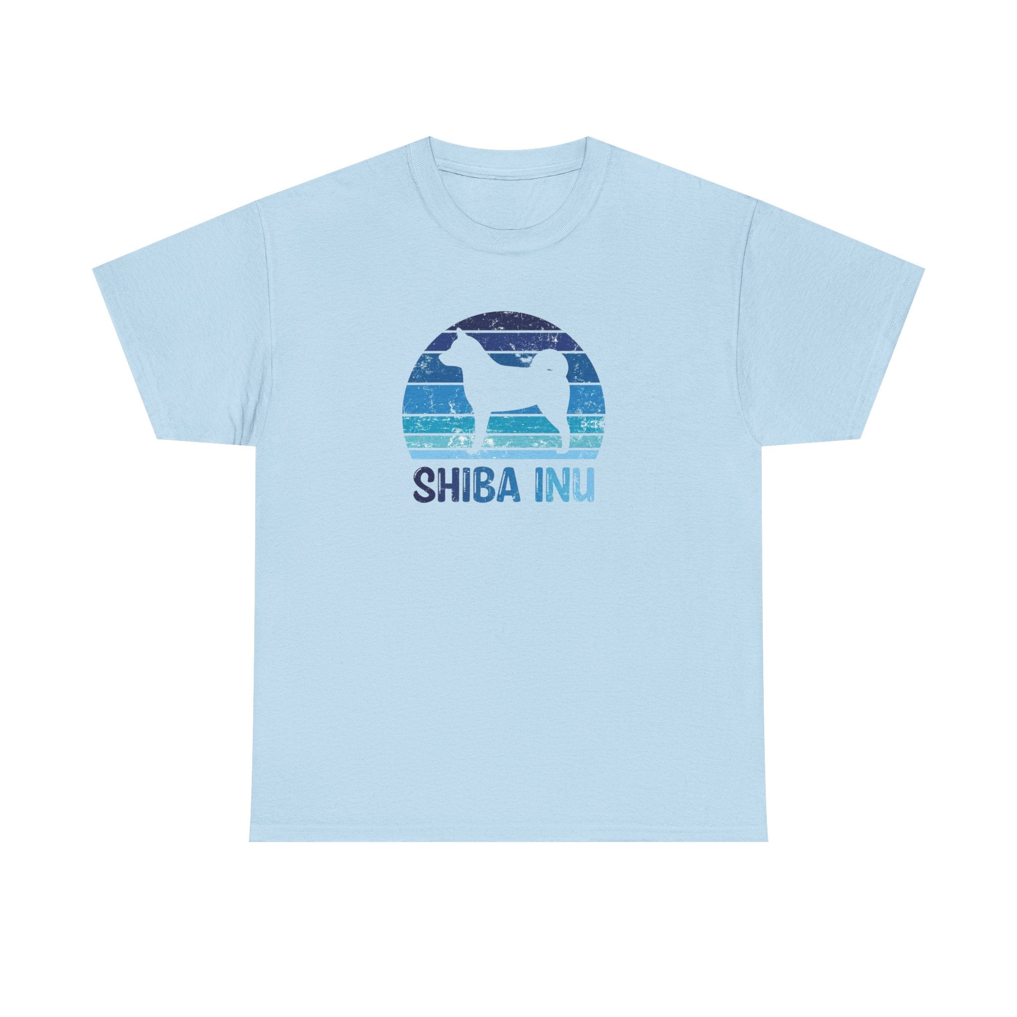 Shiba Inu Retro Sunset T-Shirt – Unisex Dog Lover Graphic Tee