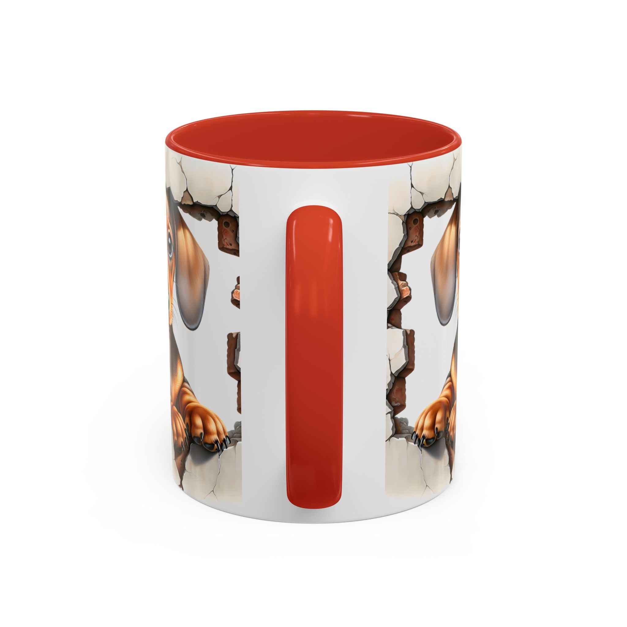 Dachshund Peek-A-Boo Coffee Mug — Cute Puppy Dog Gift