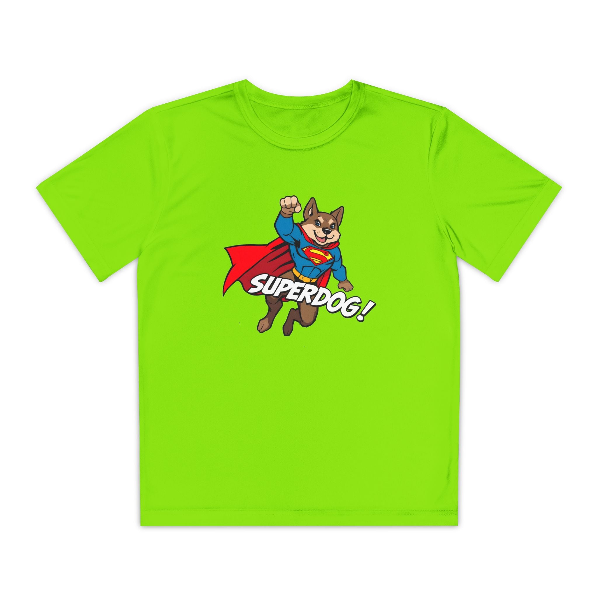 Kids Superdog T-Shirt — Youth Superhero Dog Tee ("SUPERDOG!")