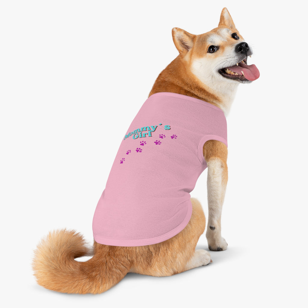 Mommy's Girl Pet Tank Top — Cute Paw Print Dog Shirt for Small Dogs & Puppies