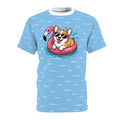 Corgi Beach Day All-Over Print Tee — Funny Corgi Sunglasses Summer Shirt