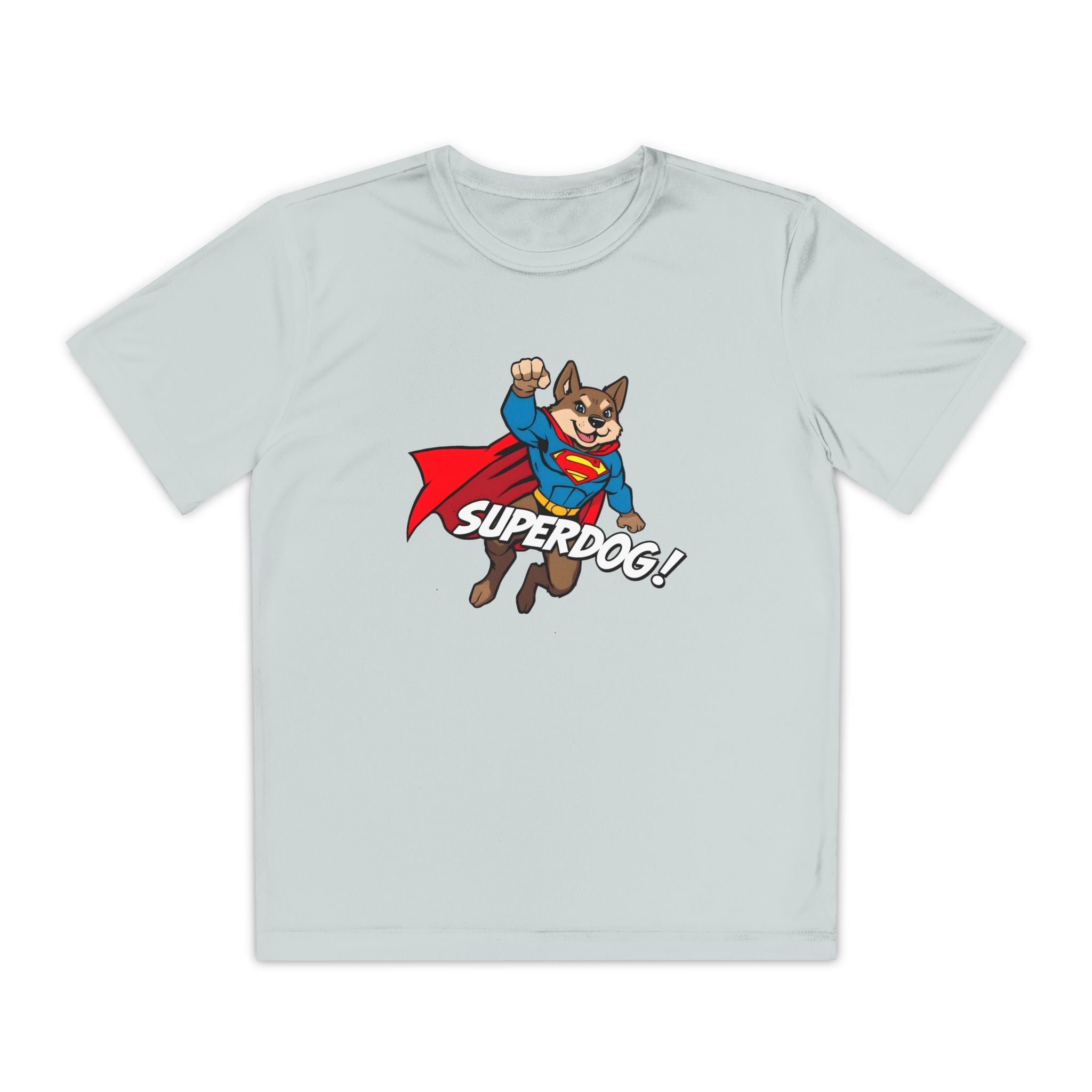 Kids Superdog T-Shirt — Youth Superhero Dog Tee ("SUPERDOG!")