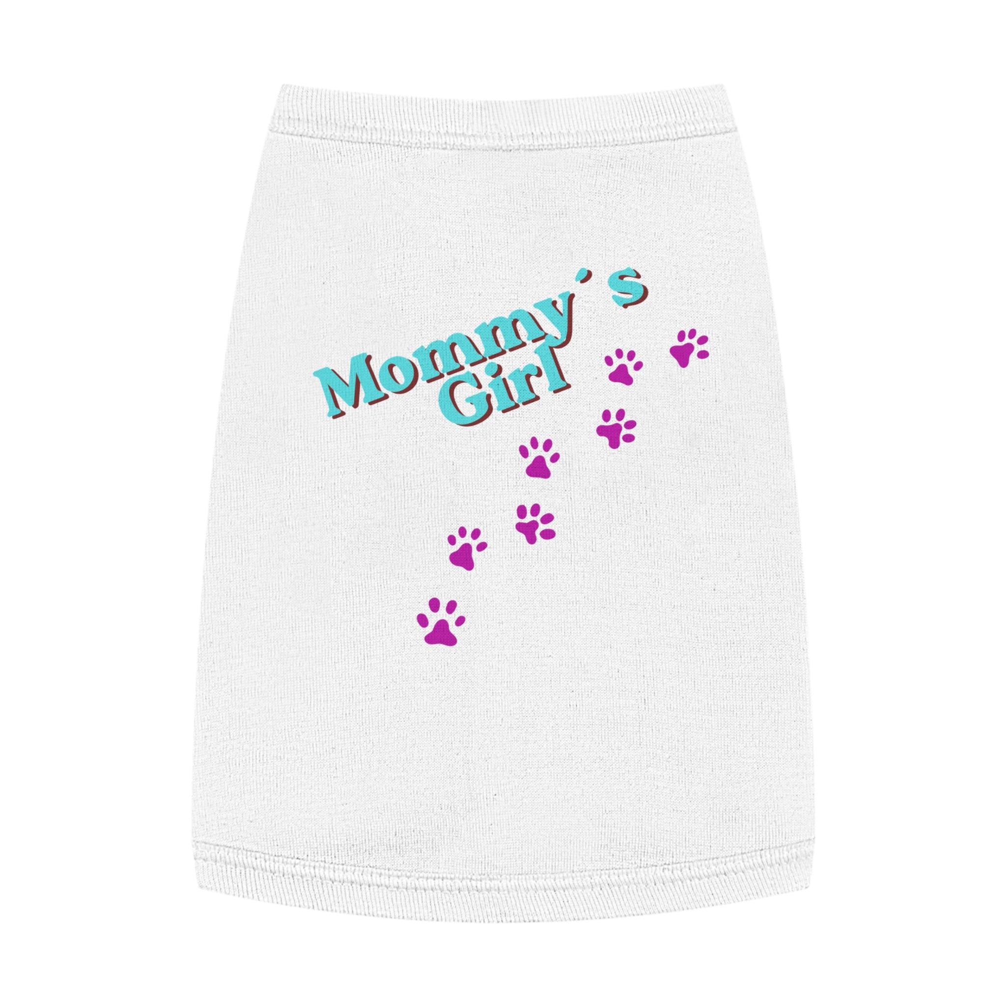Mommy's Girl Pet Tank Top — Cute Paw Print Dog Shirt for Small Dogs & Puppies