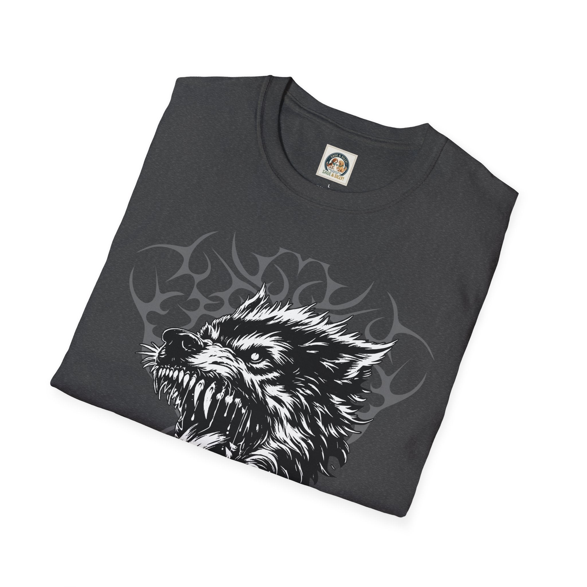 Angry Wolf Graphic T-Shirt — "This Is My Friendly Side"