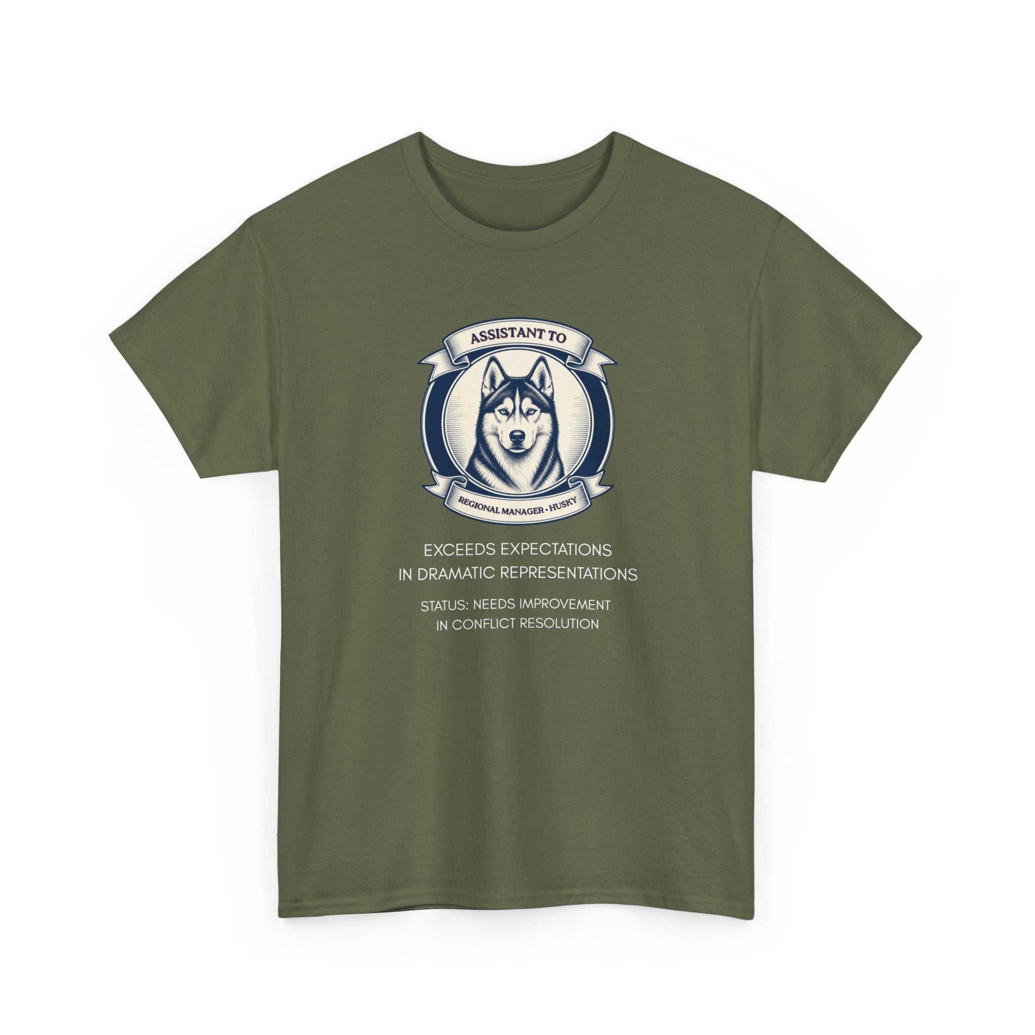 Husky T-Shirt — "I'm Not the Manager, I'm the One the Manager Reports To" Funny Husky Tee