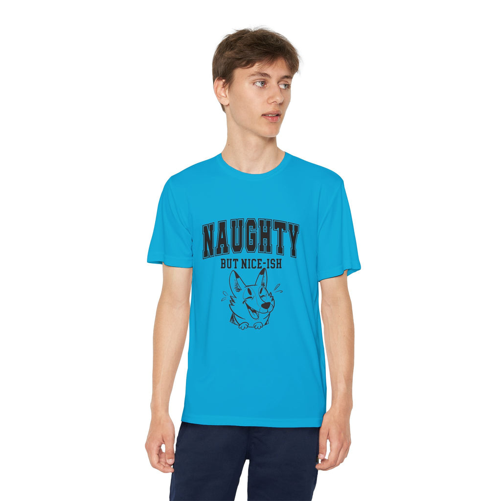 Youth Tee - "Naughty But Nice-ish" Graphic Shirt