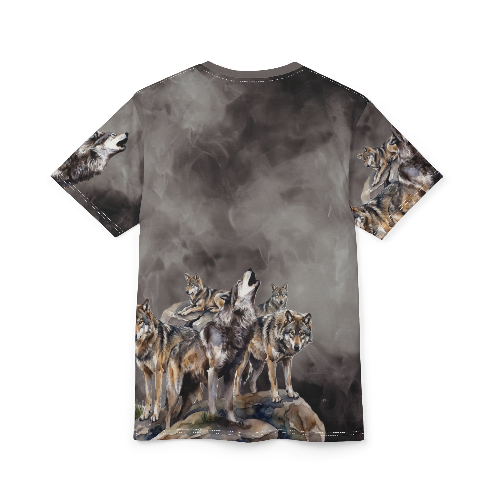 Calling The Pack – Wolves All-Over Print T-Shirt