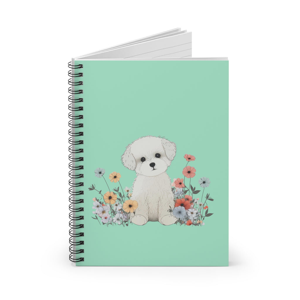 Notebook — "white puppyJournal