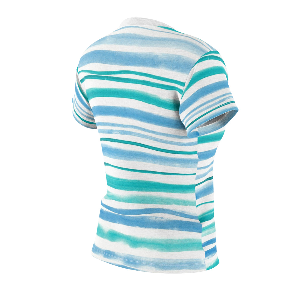 Oh For Frenchie's Sake Women's Tee — French Bulldog Stripe All-Over Print