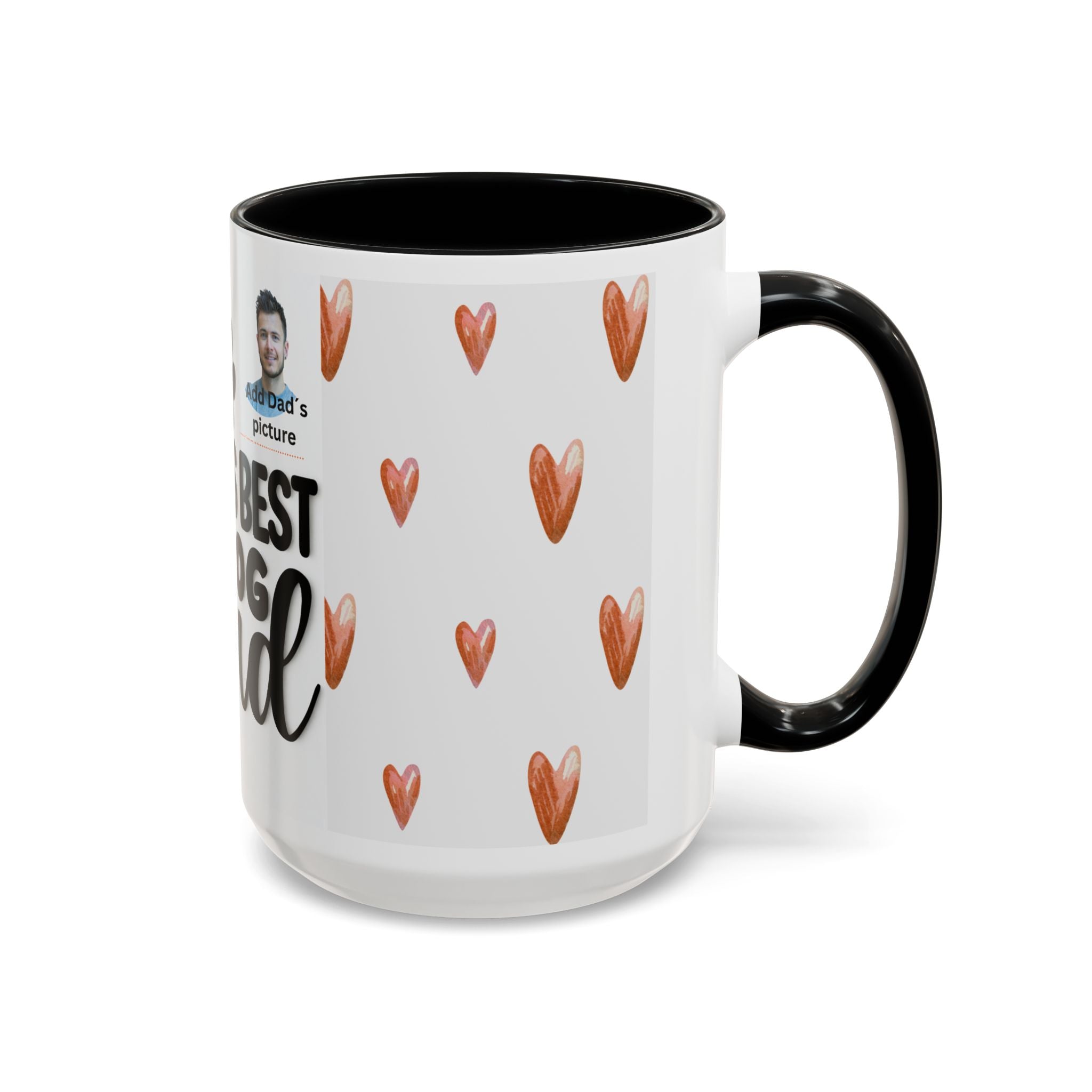 Personalised "World's Best Dog Dad" Coffee Mug — Custom Pet & Owner Photo