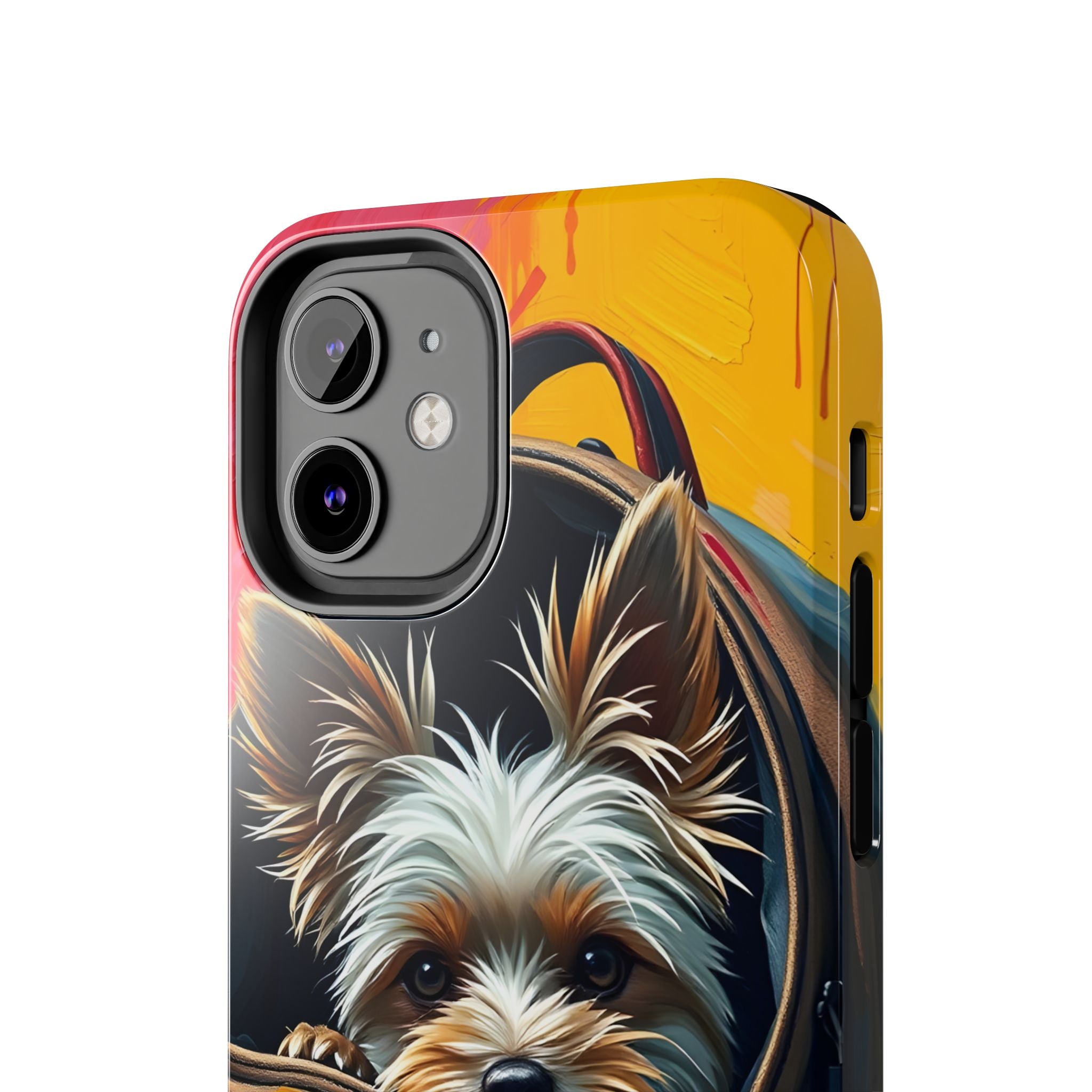 Yorkie Pocket Phone Case – Colorful Cute Yorkshire Terrier Protective Cover