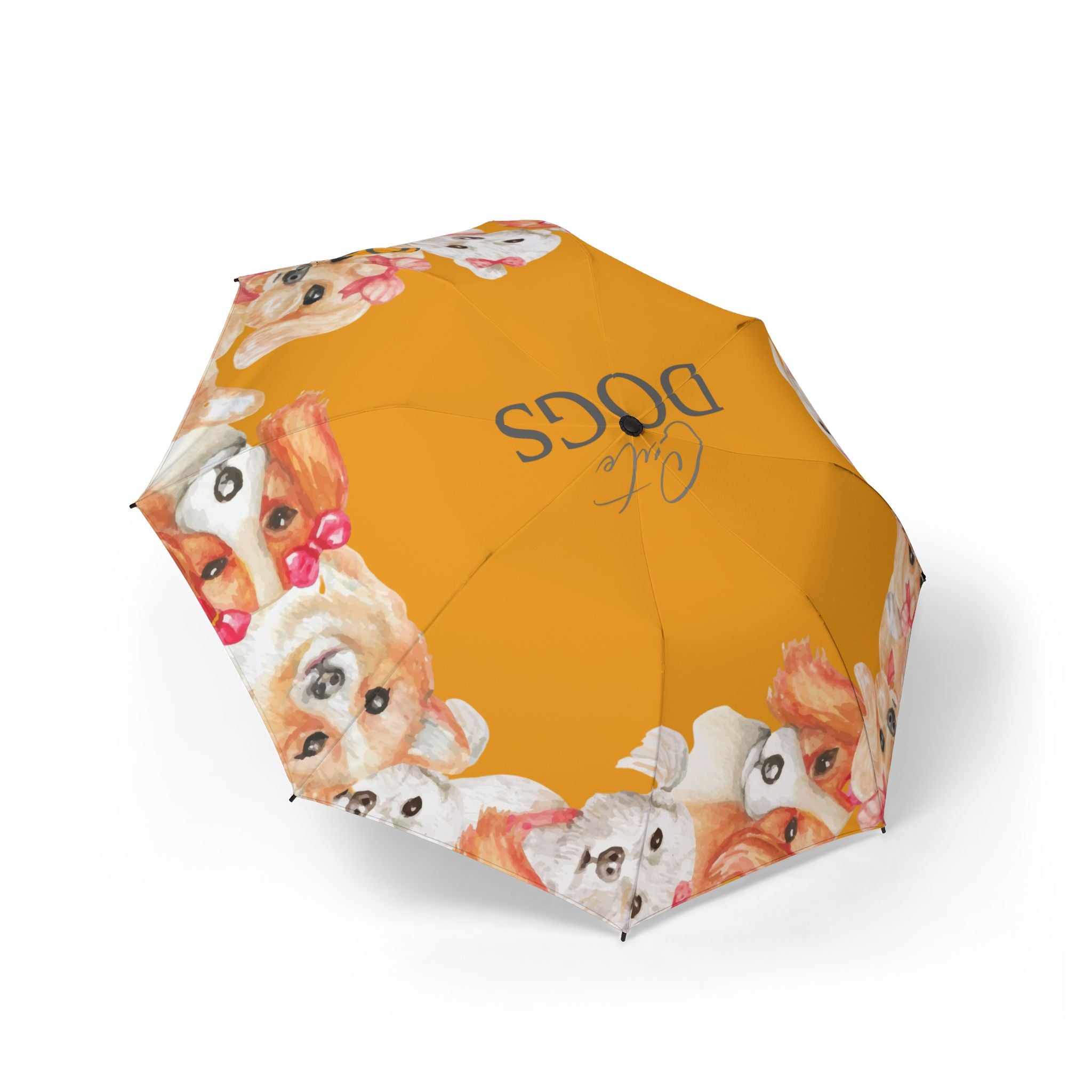 Dog Faces Foldable Umbrella — Cute Puppies Water-Resistant Travel Umbrella