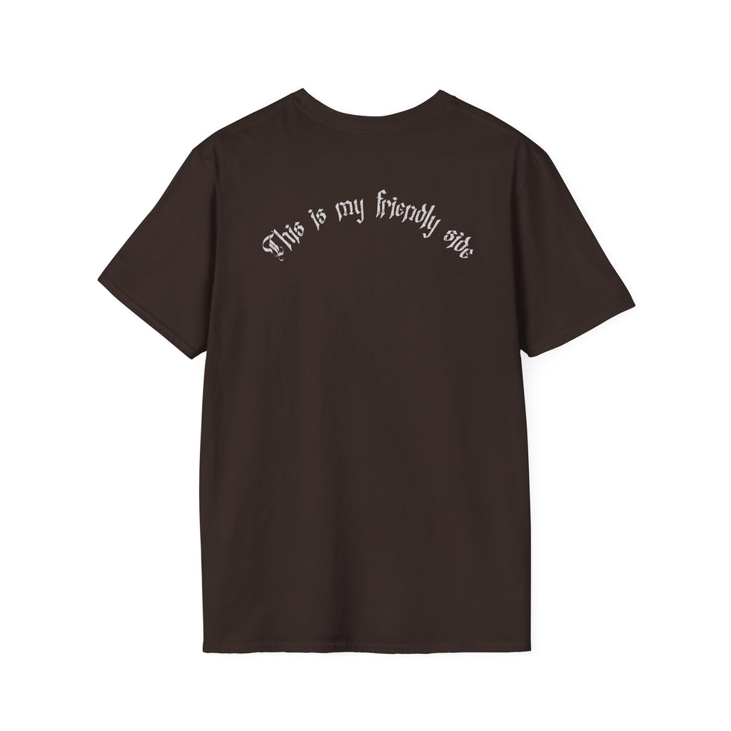 Angry Wolf Graphic T-Shirt — "This Is My Friendly Side"