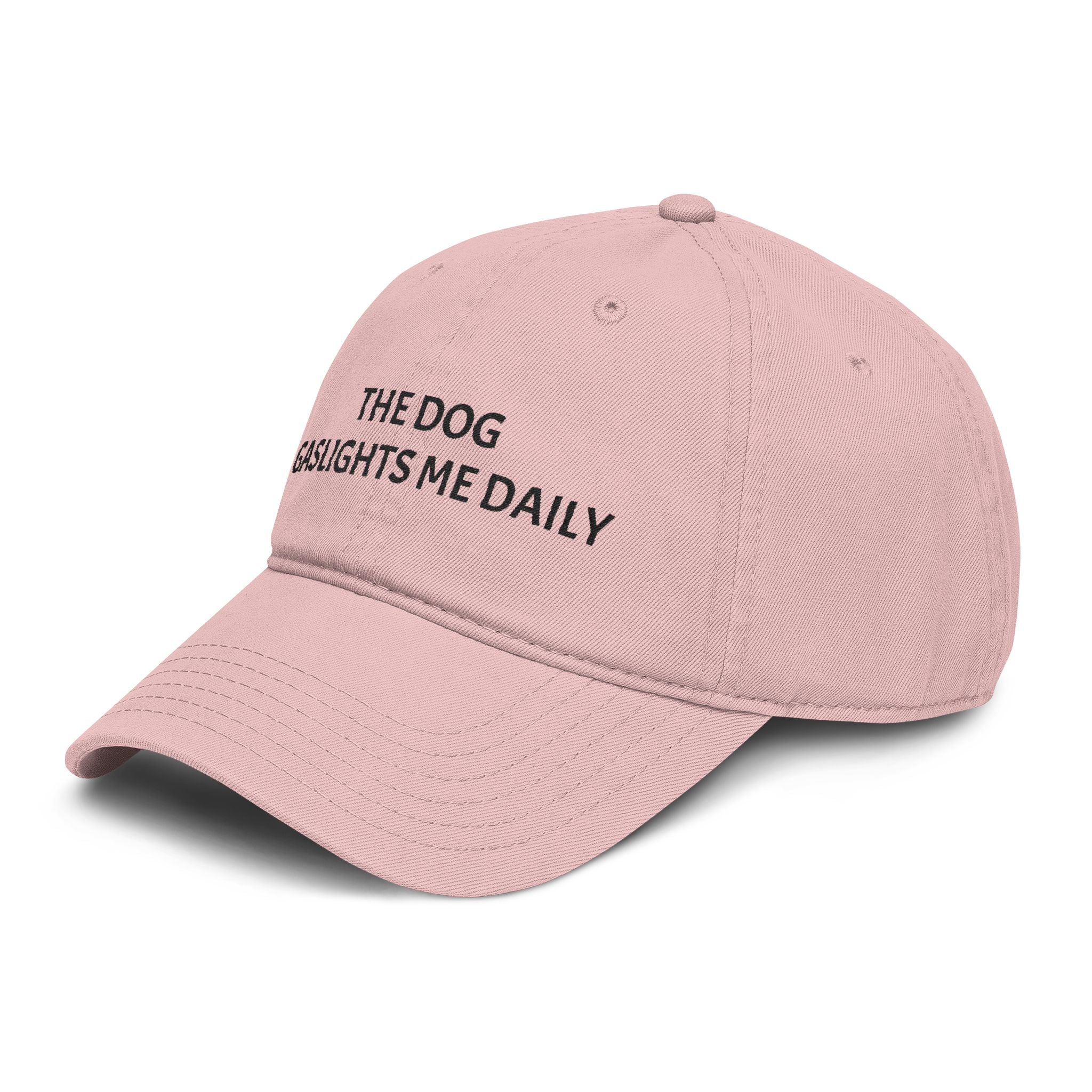 The Dog Gaslights Me Daily Funny Dog Lover Cap