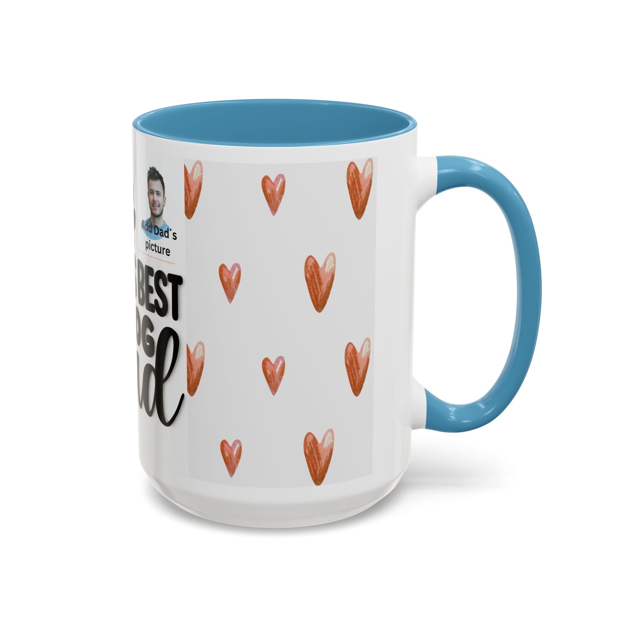 Personalised "World's Best Dog Dad" Coffee Mug — Custom Pet & Owner Photo