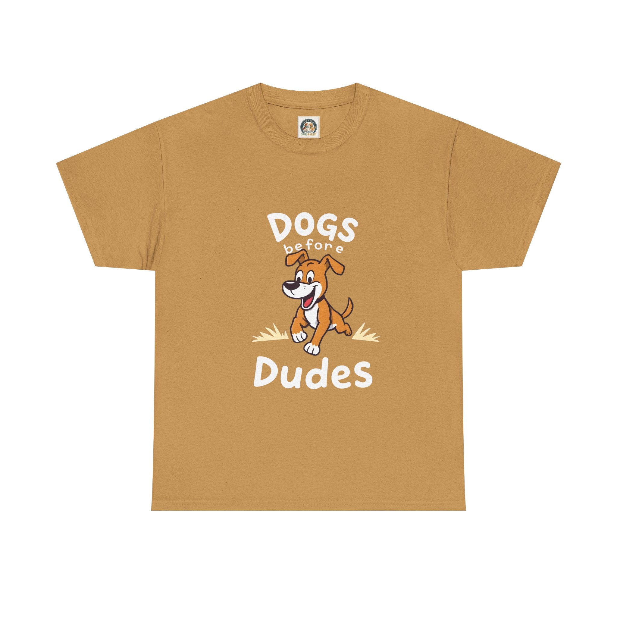 Dogs Before Dudes T-Shirt — Cute Puppy Graphic Tee (Dog Lover Gift)