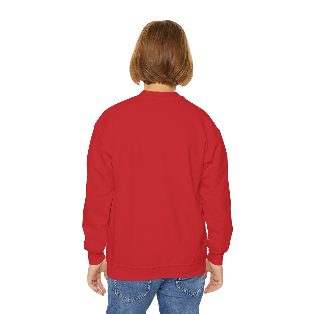 Youth Sweatshirt — "Oh No!" Surprised Dog Cartoon Graphic Crewneck