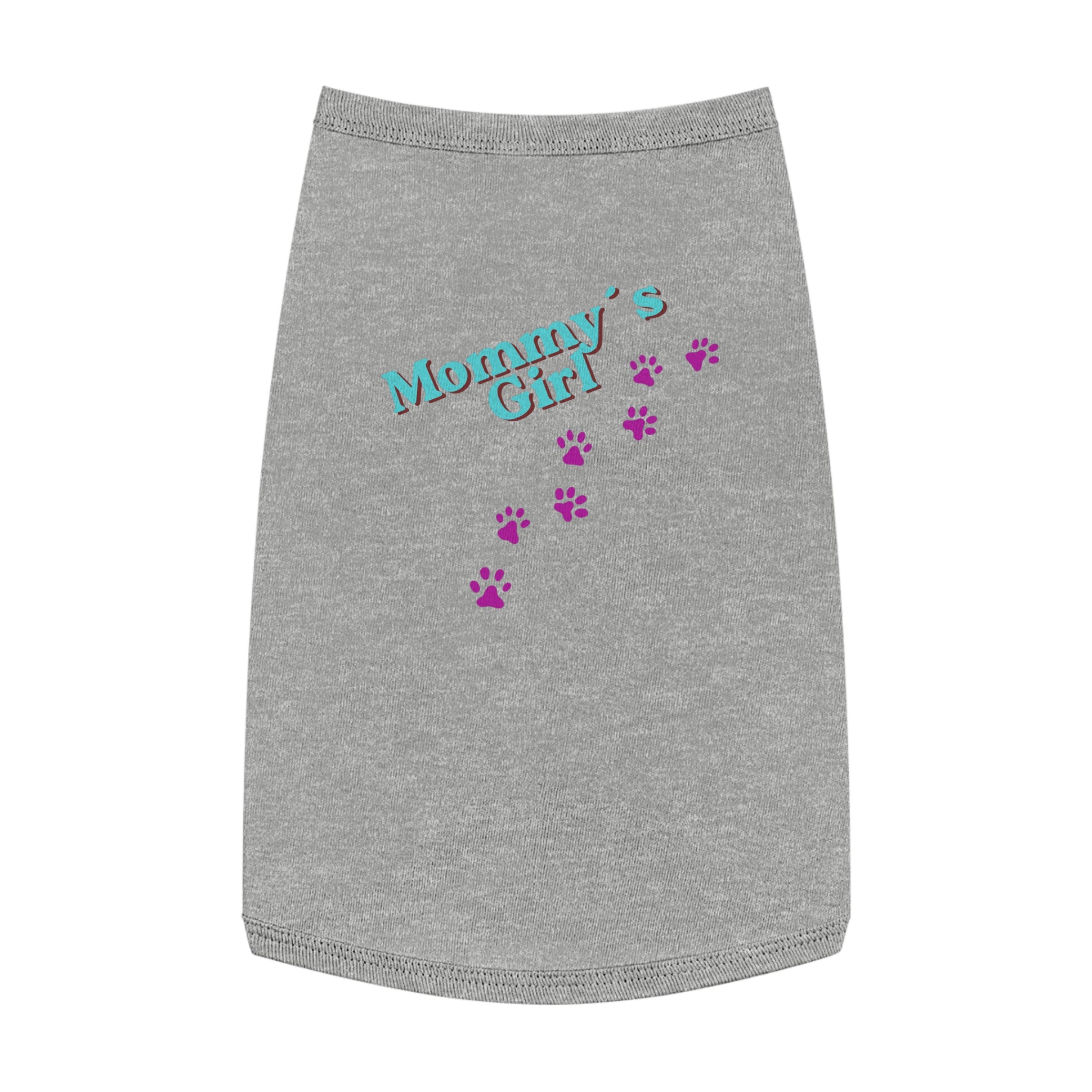 Mommy's Girl Pet Tank Top — Cute Paw Print Dog Shirt for Small Dogs & Puppies