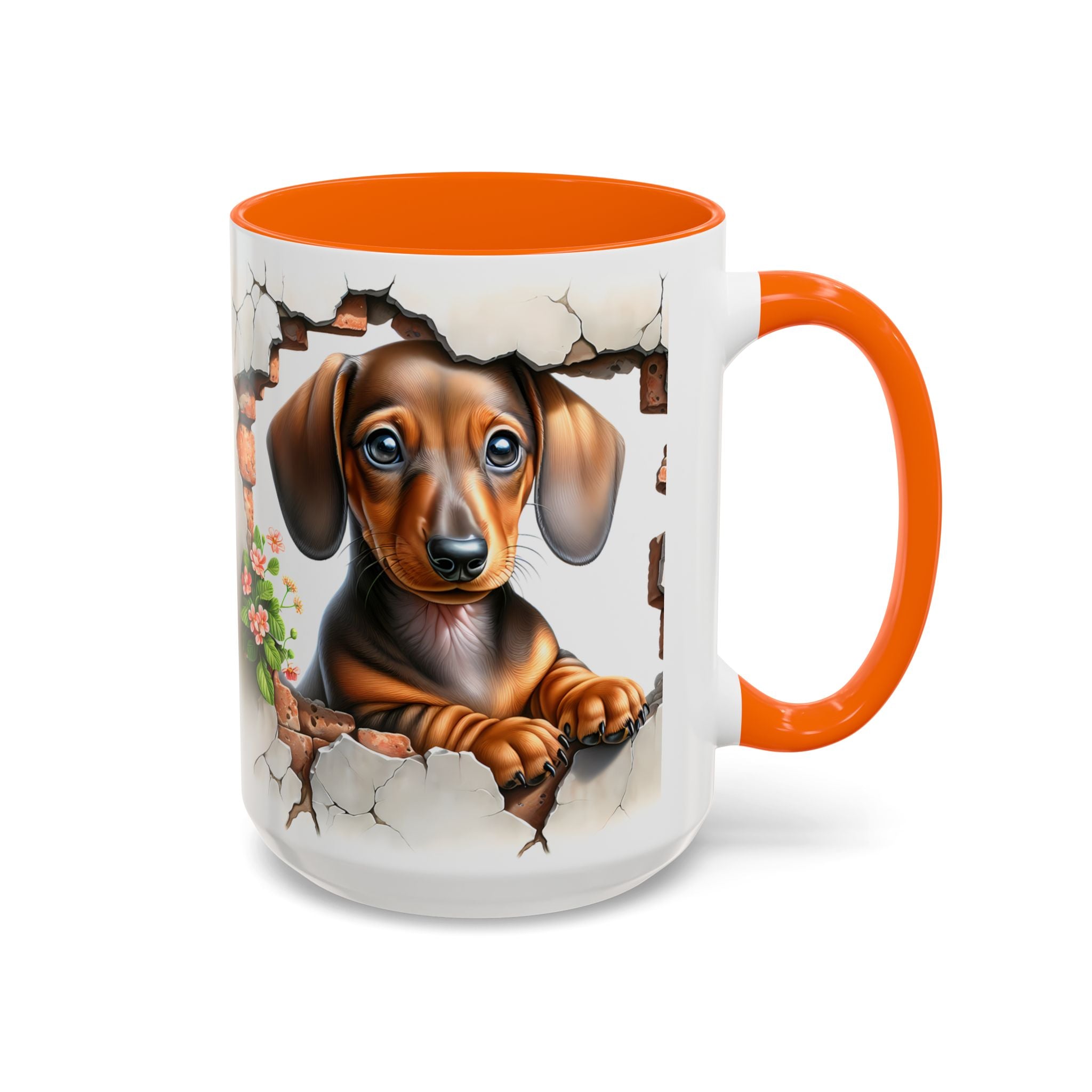 Dachshund Peek-A-Boo Coffee Mug — Cute Puppy Dog Gift