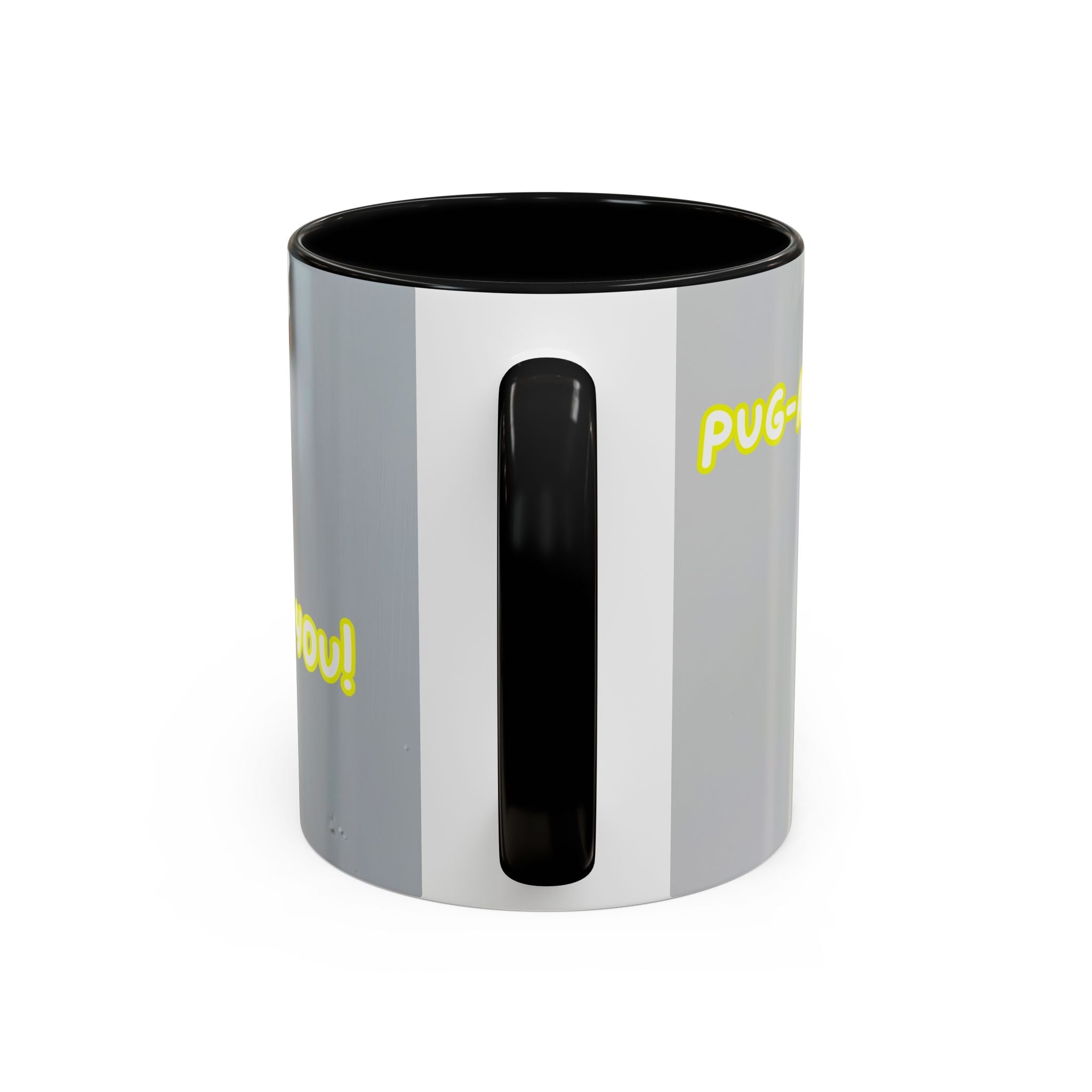 Pug “I See You!” Accent Coffee Mug — Cute Dog Lover Gift (11/15 oz)