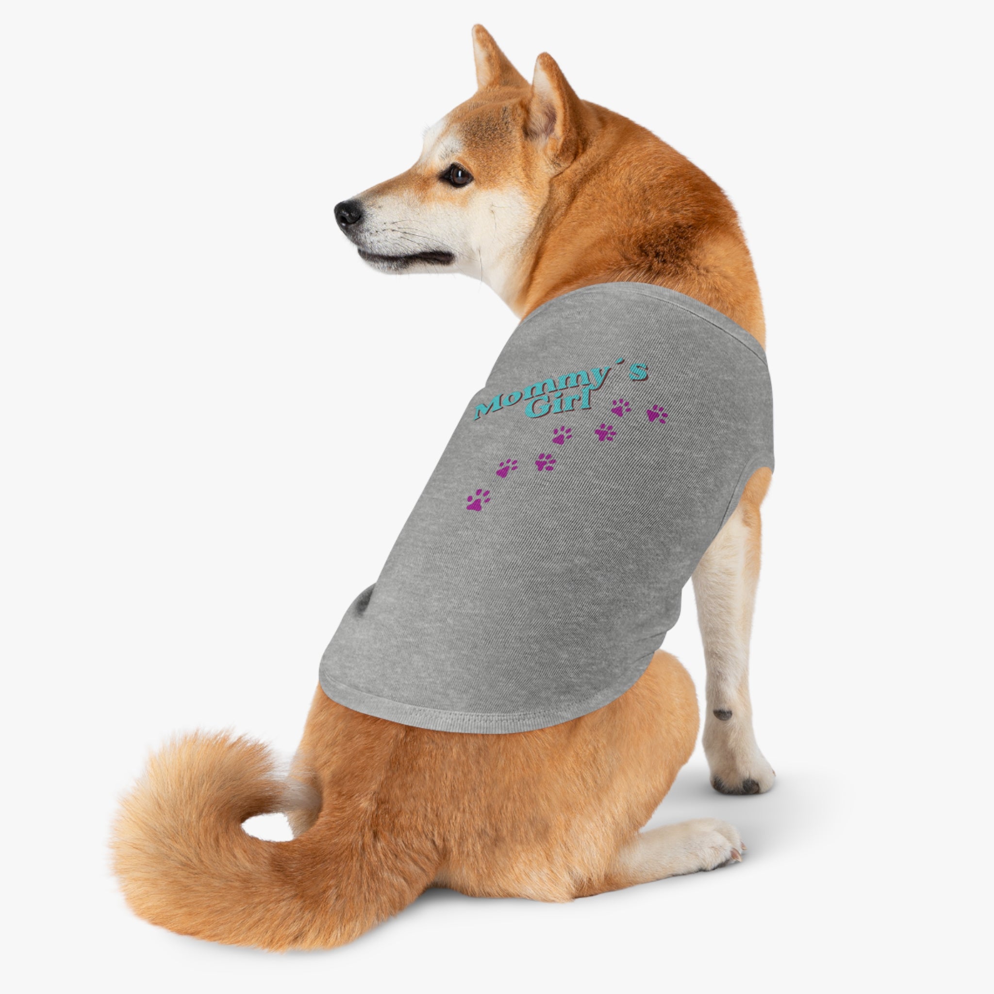 Mommy's Girl Pet Tank Top — Cute Paw Print Dog Shirt for Small Dogs & Puppies