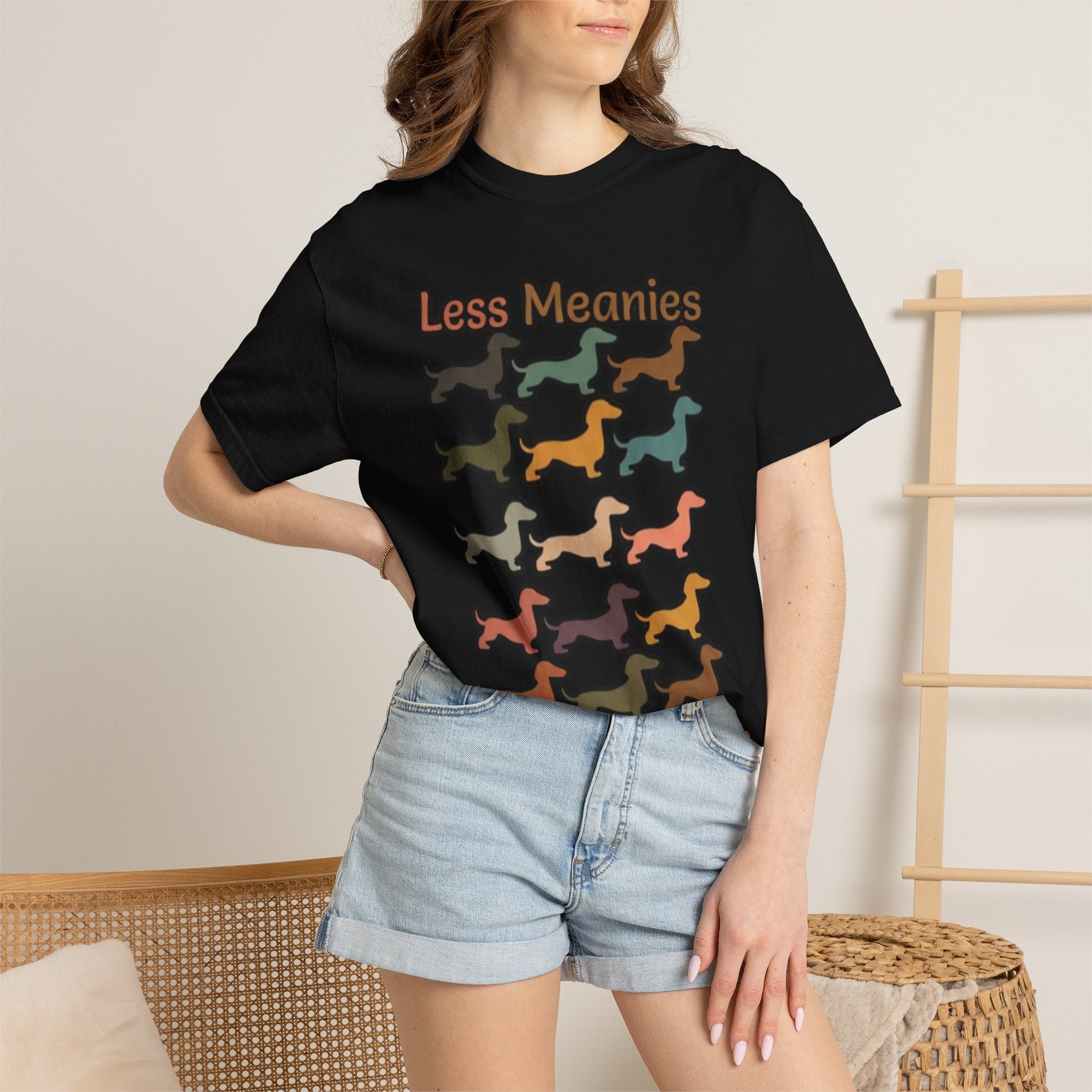 Less Meanies More Weenies Dachshund T-Shirt