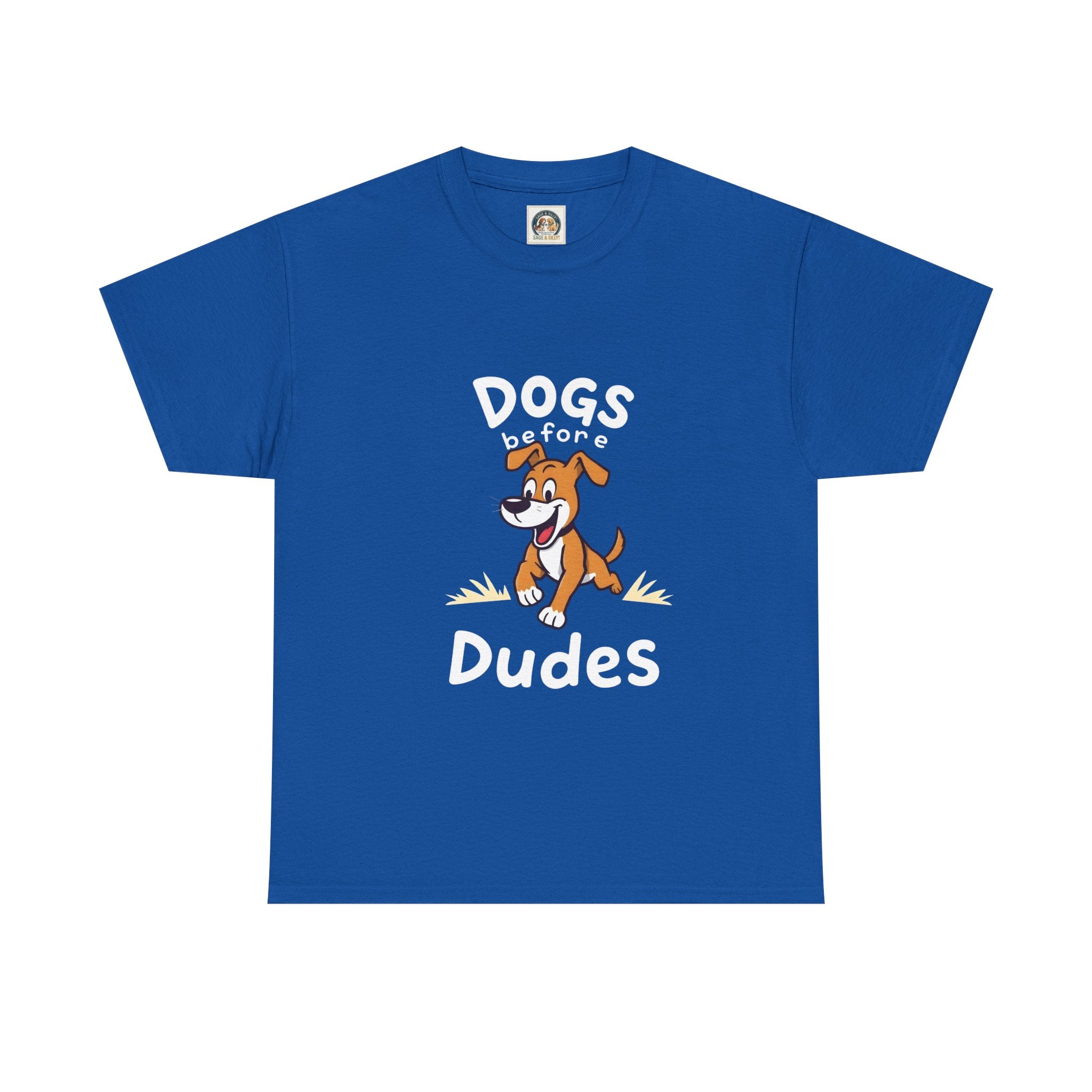 Dogs Before Dudes T-Shirt — Cute Puppy Graphic Tee (Dog Lover Gift)