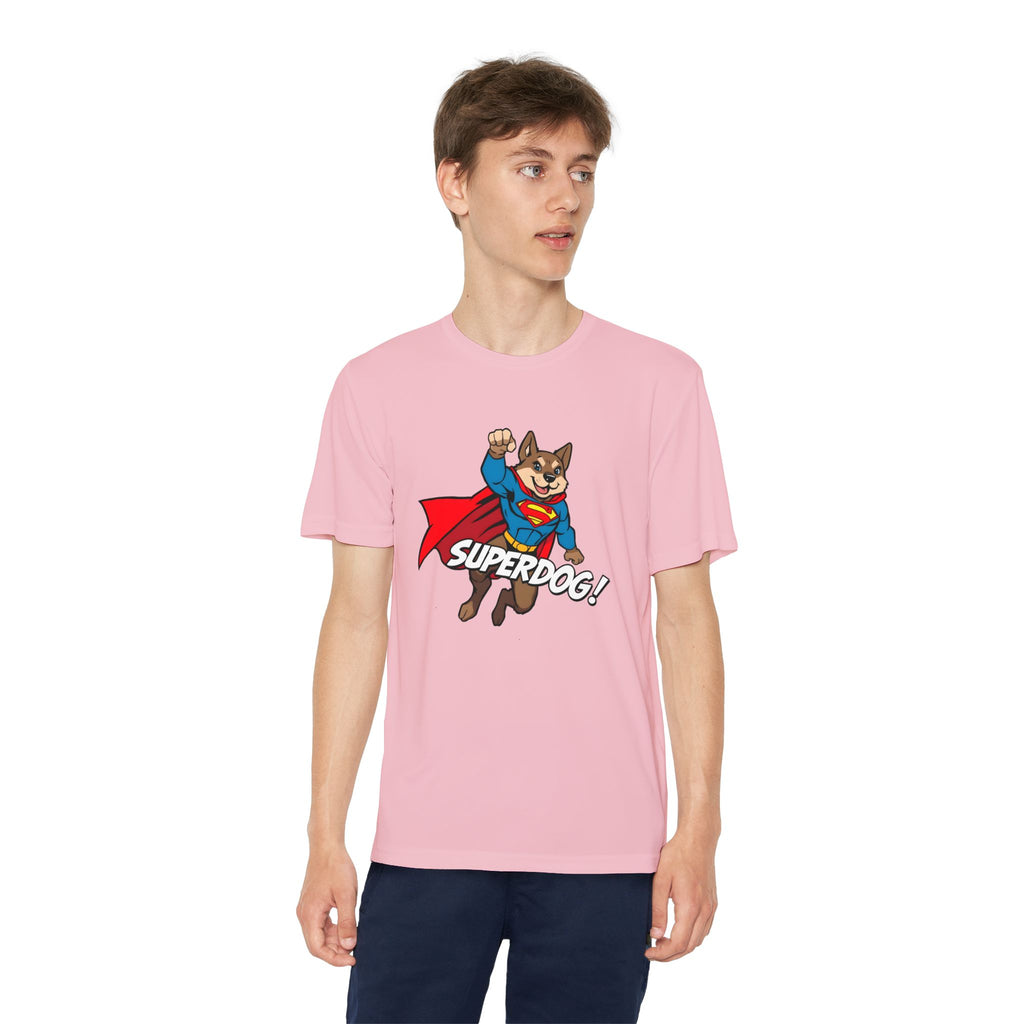 Kids Superdog T-Shirt — Youth Superhero Dog Tee ("SUPERDOG!")