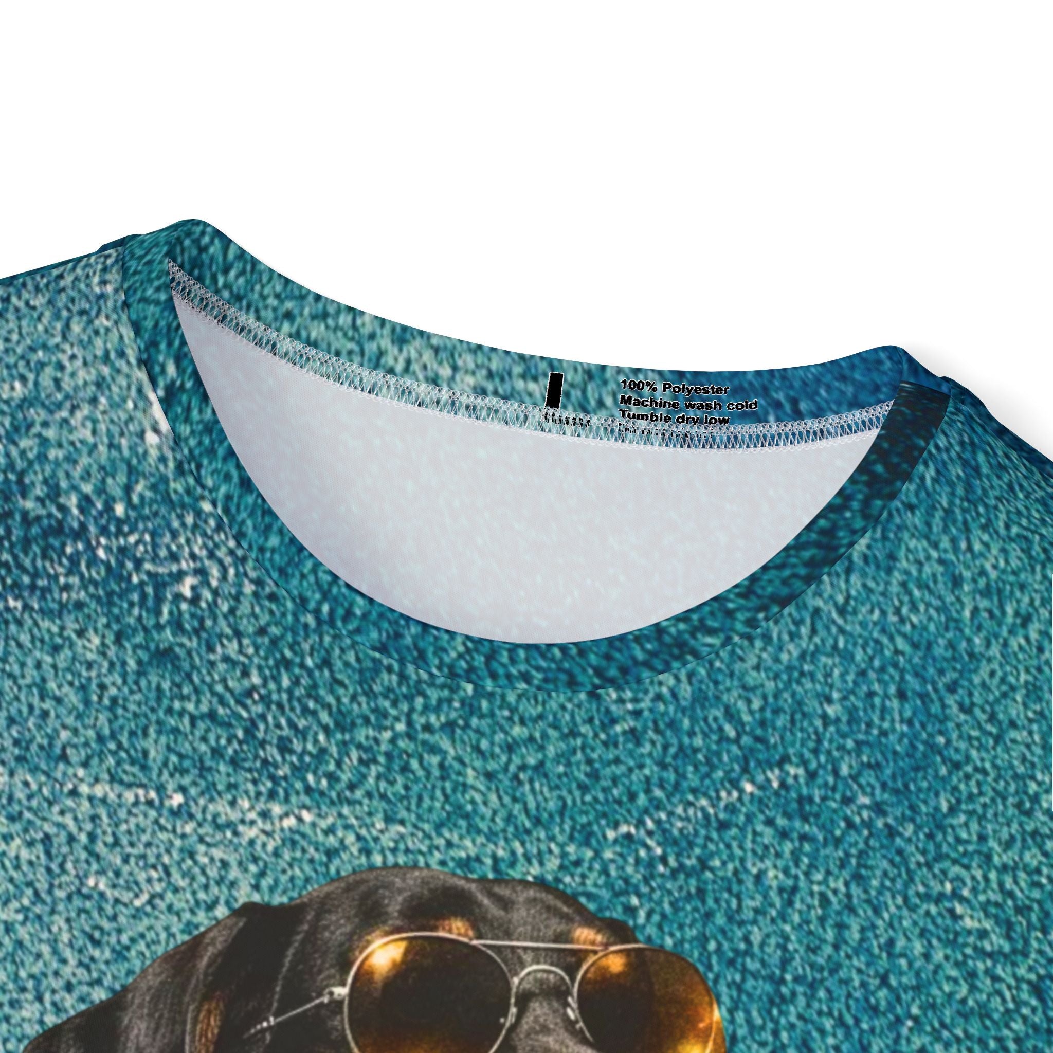 Dachshund Guitar Tee — Rocker Dog Graphic Sports Jersey