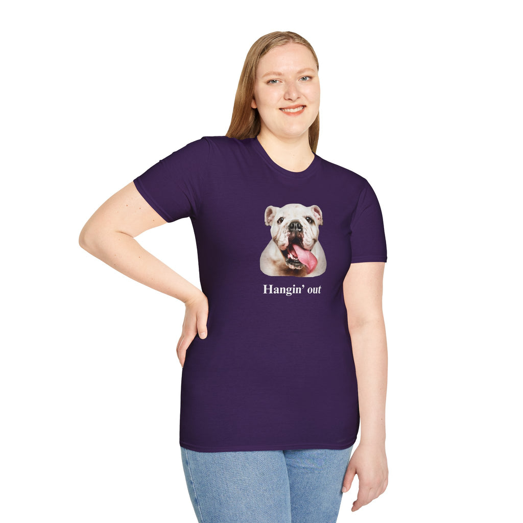Bulldog Graphic T-Shirt — "Hangin' Out"
