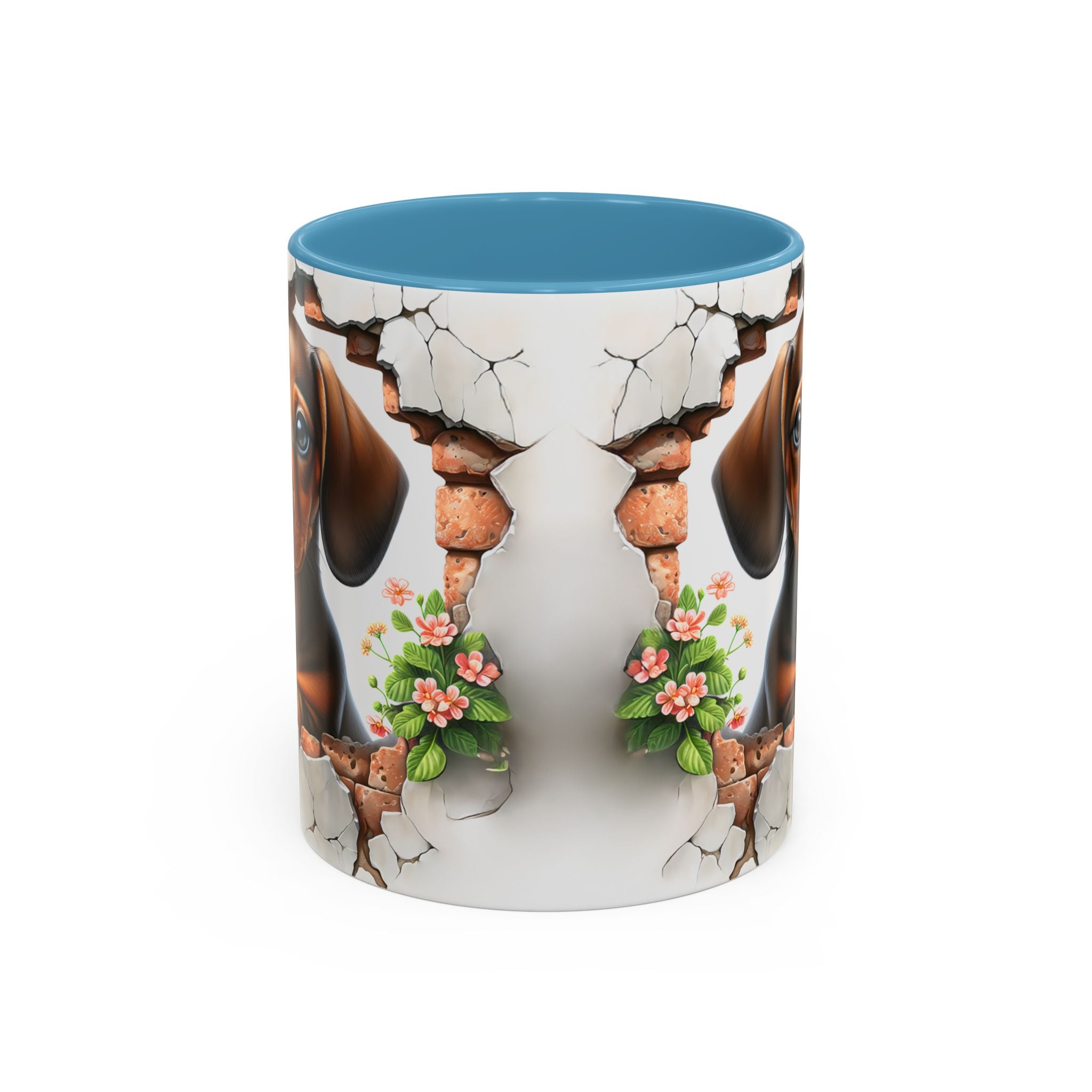 Dachshund Peek-A-Boo Coffee Mug — Cute Puppy Dog Gift