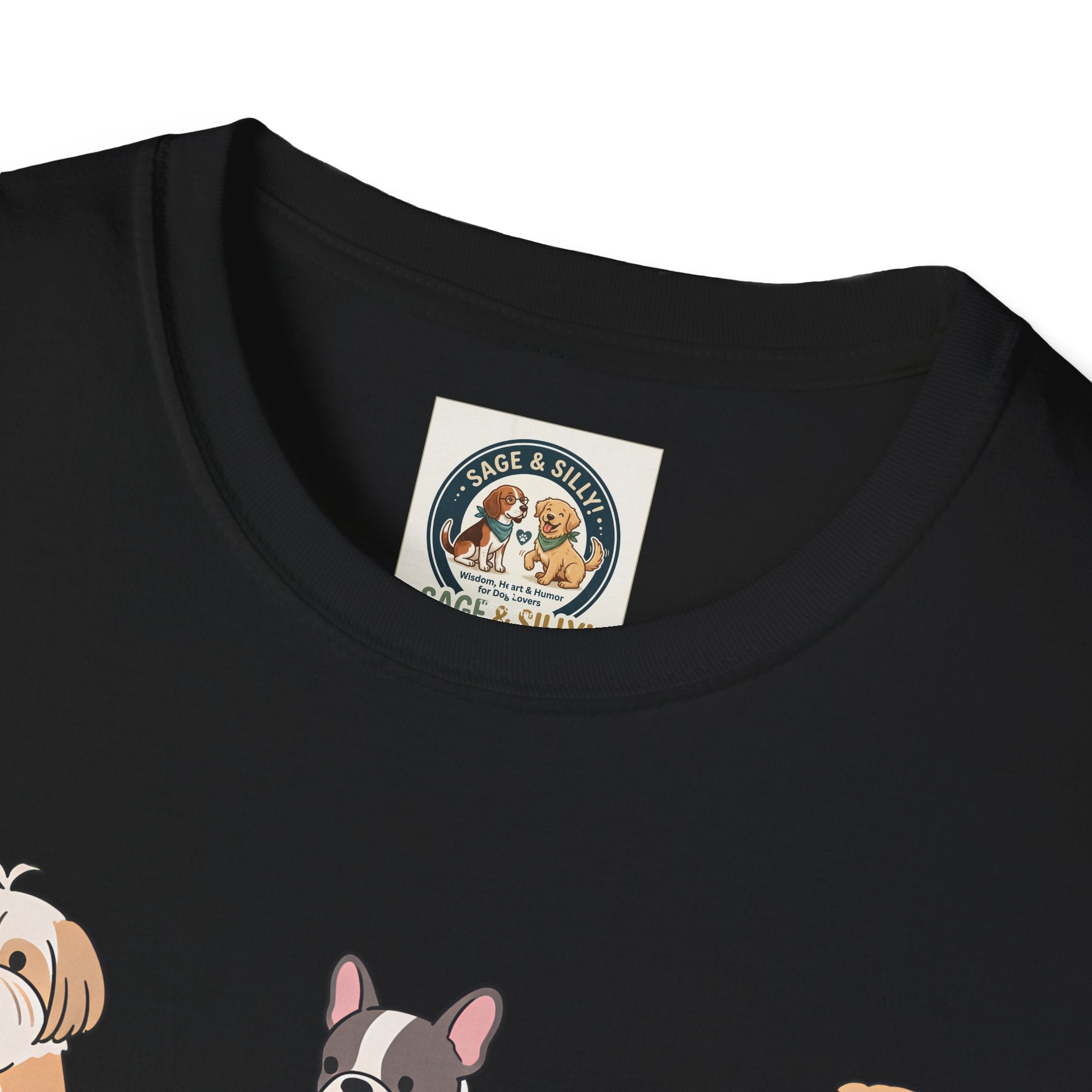 Reading Dogs T-Shirt — Cute Cartoon Dogs with Books Graphic Tee