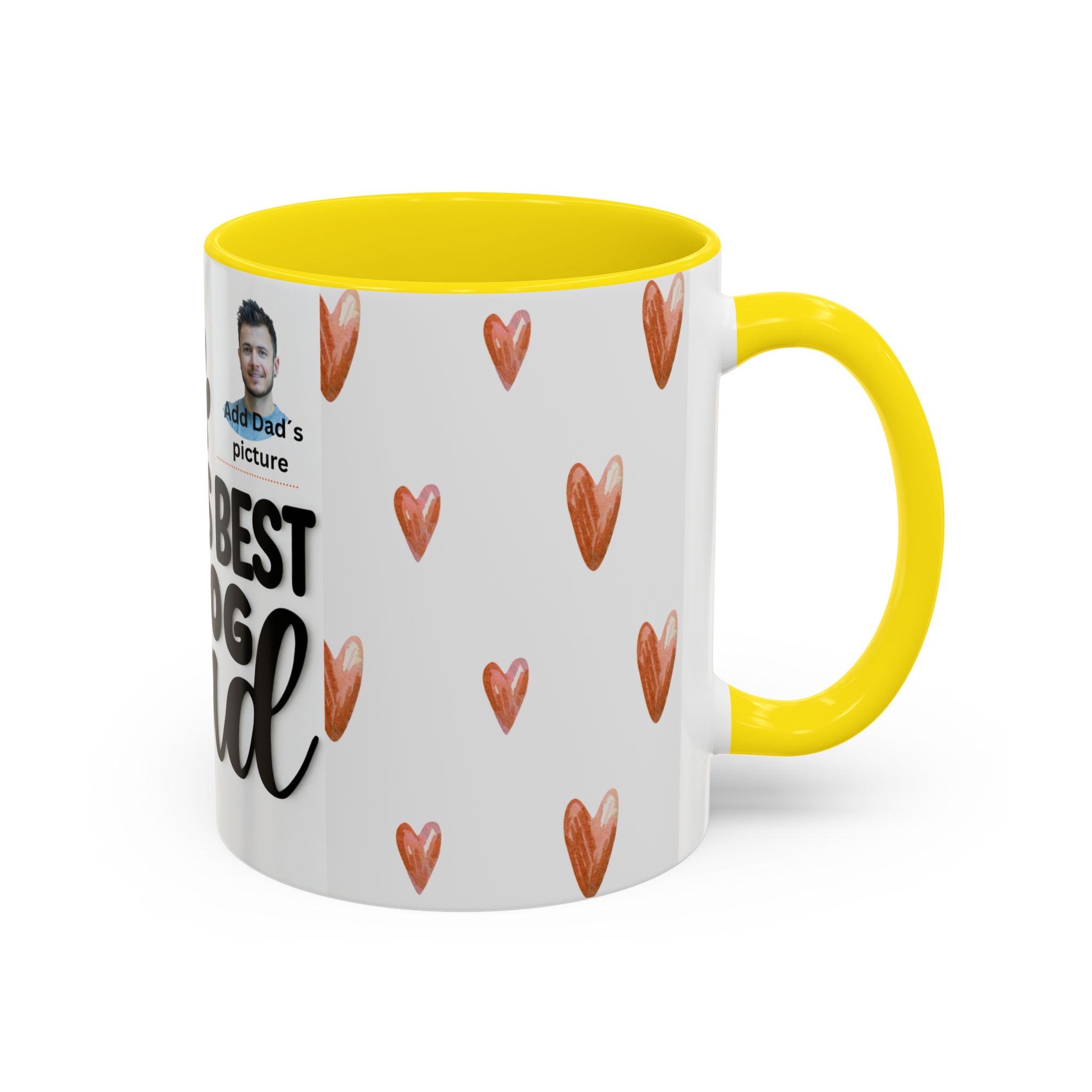 Personalised "World's Best Dog Dad" Coffee Mug — Custom Pet & Owner Photo