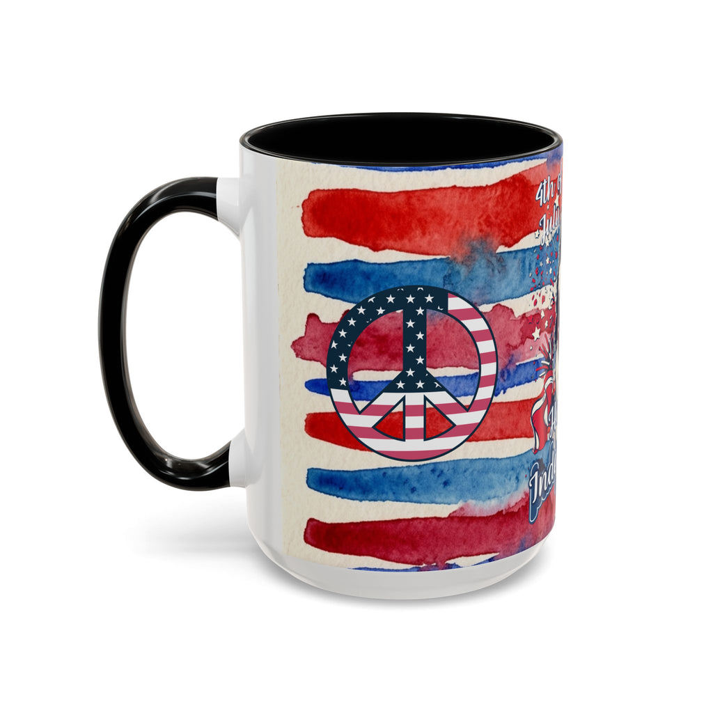 Independence Day Husky Coffee Mug — Happy 4th of July Patriotic Accent Mug (11/15oz)
