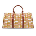 Yorkshire Terrier Floral Waterproof Travel Bag — Mustard Dog Weekender Duffel