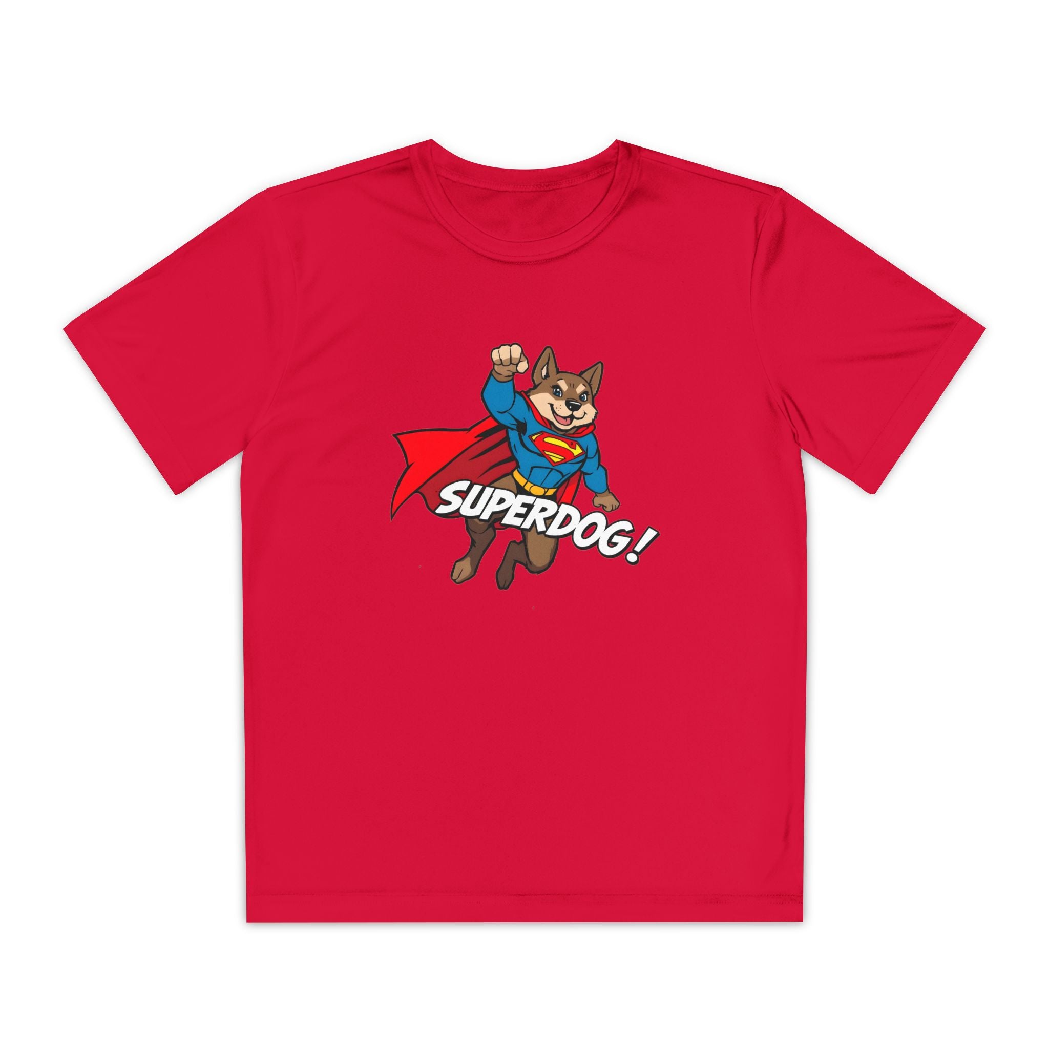 Kids Superdog T-Shirt — Youth Superhero Dog Tee ("SUPERDOG!")