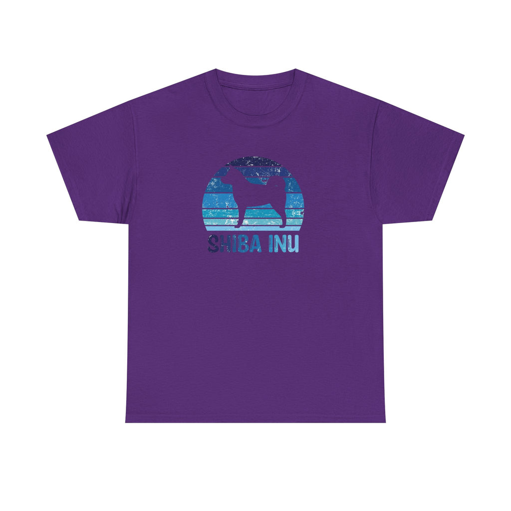 Shiba Inu Retro Sunset T-Shirt – Unisex Dog Lover Graphic Tee