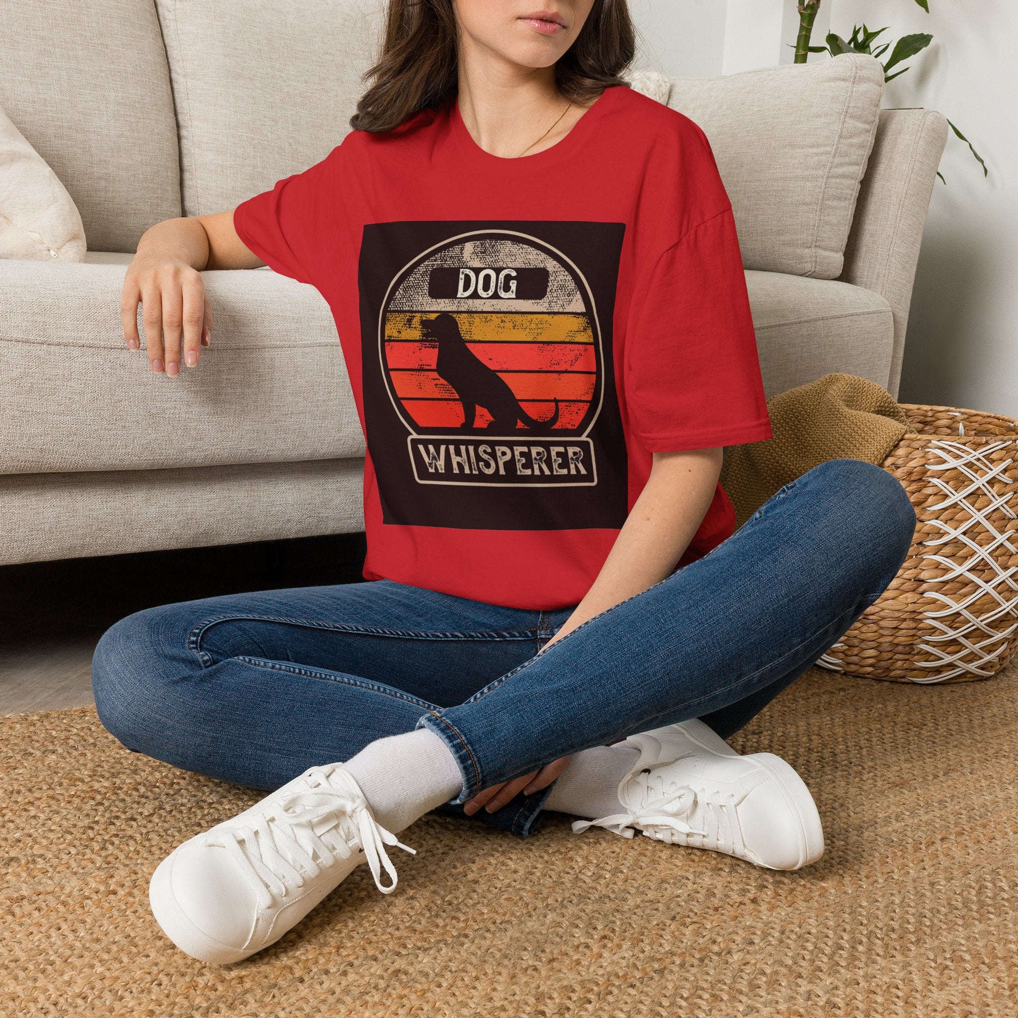 Dog Whisperer T‑Shirt — Vintage Retro Silhouette Tee