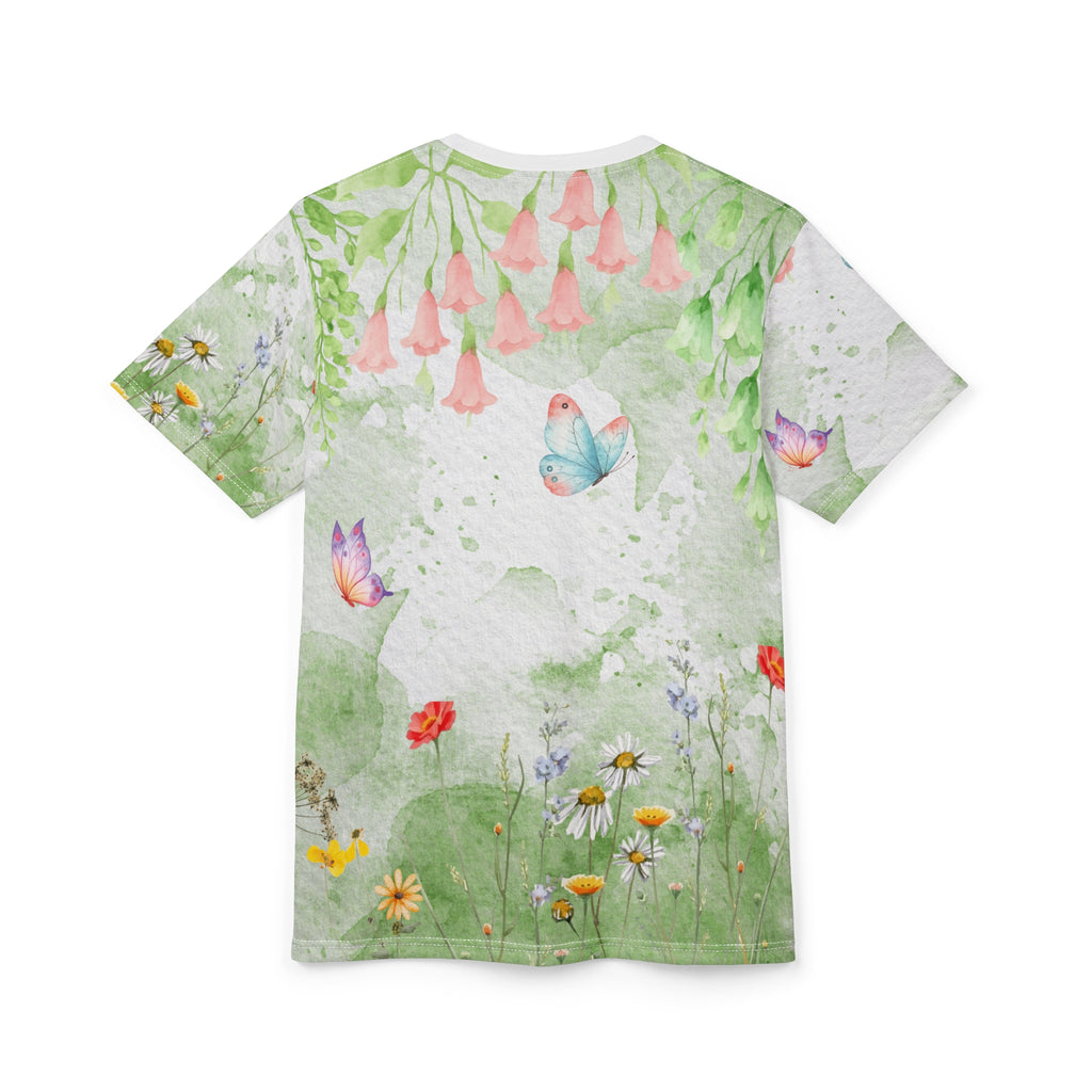 Puppy & Butterfly – Spring Garden All-Over Print T-Shirt