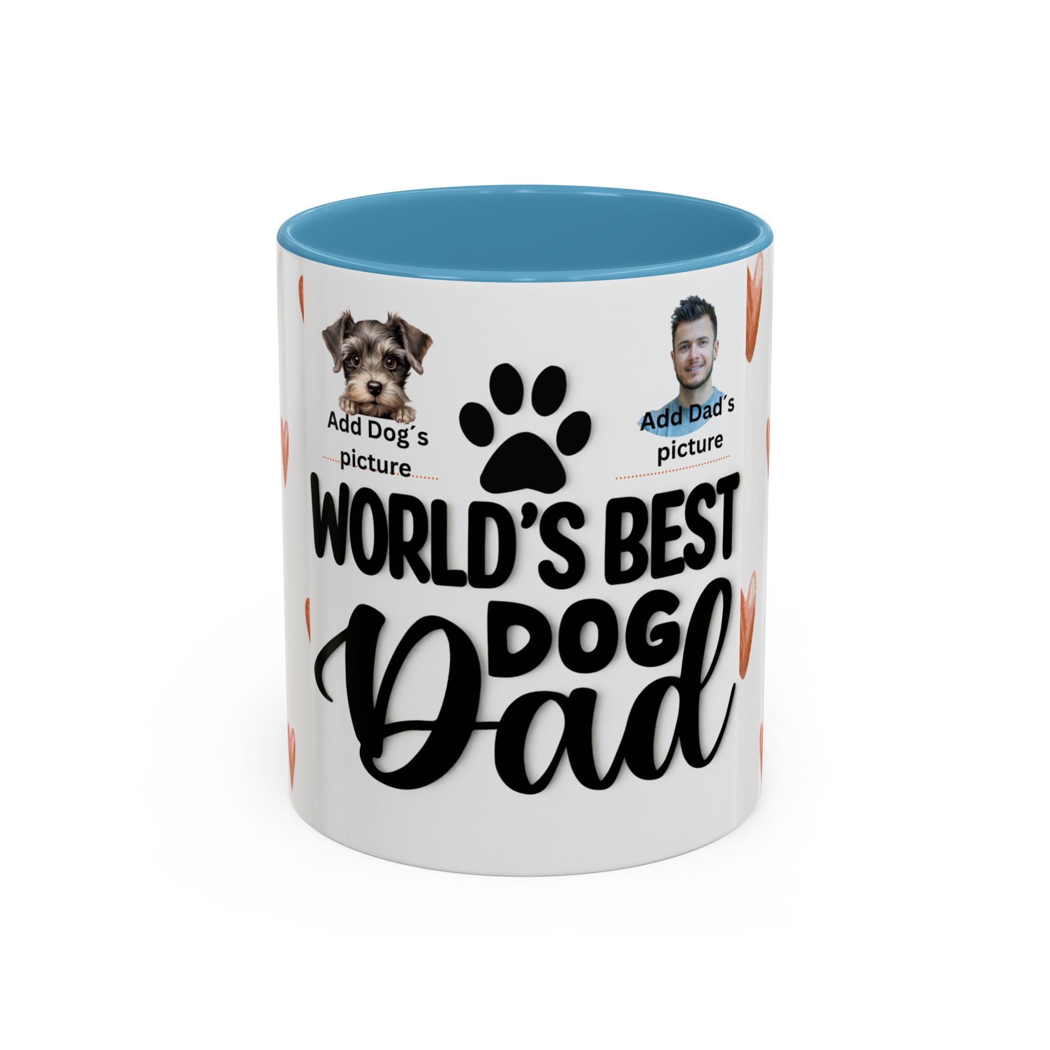 Personalised "World's Best Dog Dad" Coffee Mug — Custom Pet & Owner Photo